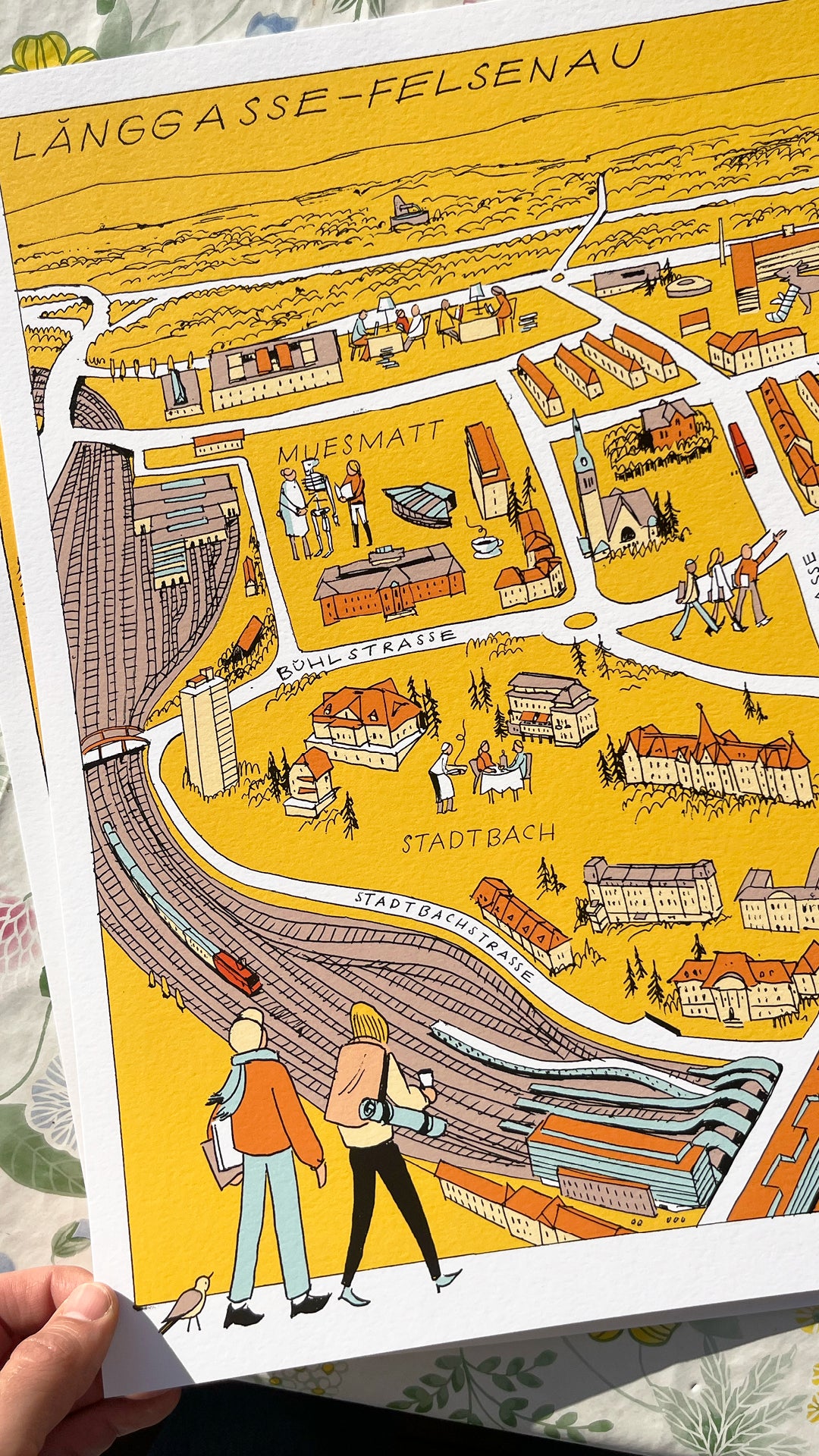 Poster Länggasse - Felsenau von Yves Haltner