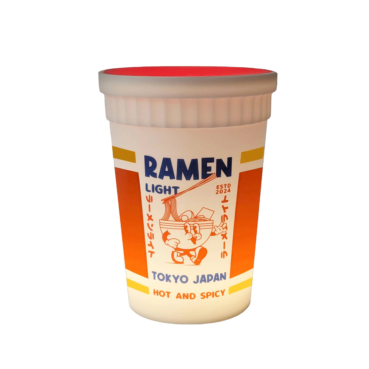 Ramen Lampe von Gift Republic – LED-Tischlampe in Ramensuppen-Form, Frontansicht