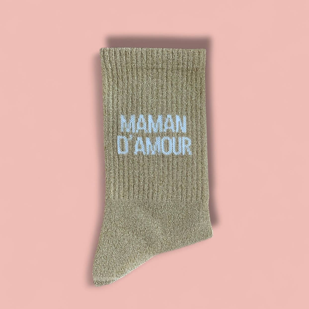Glitzersocken Maman D'Amour von Agathe & Cocö