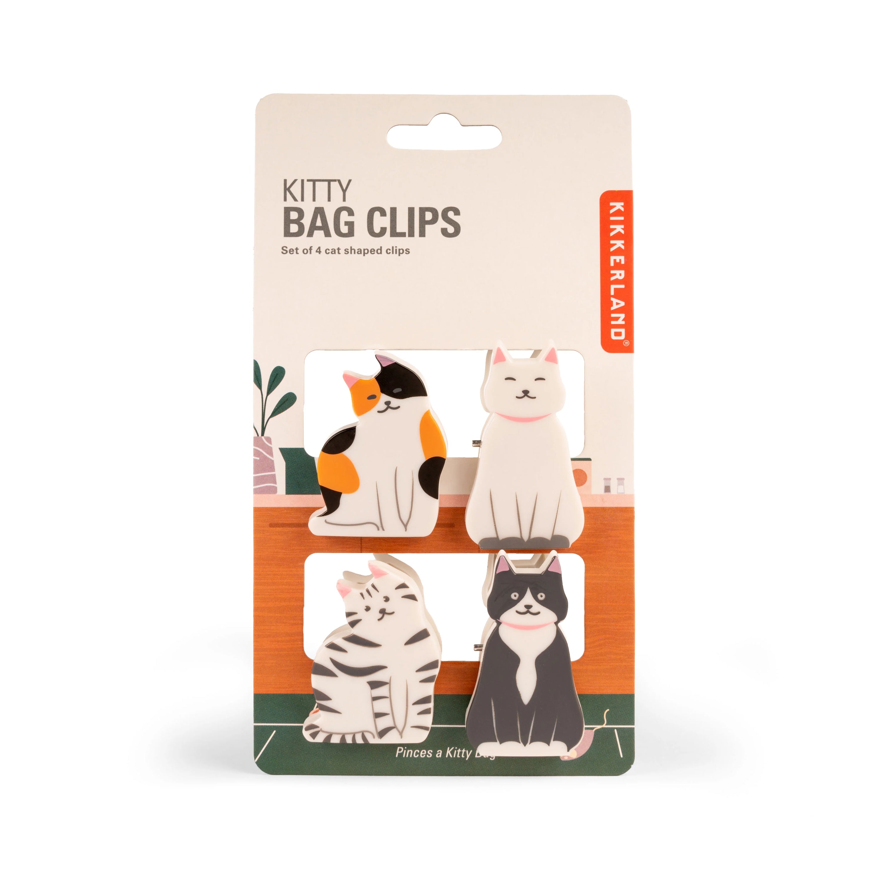 Taschen Katzen Clips von Kikkerland