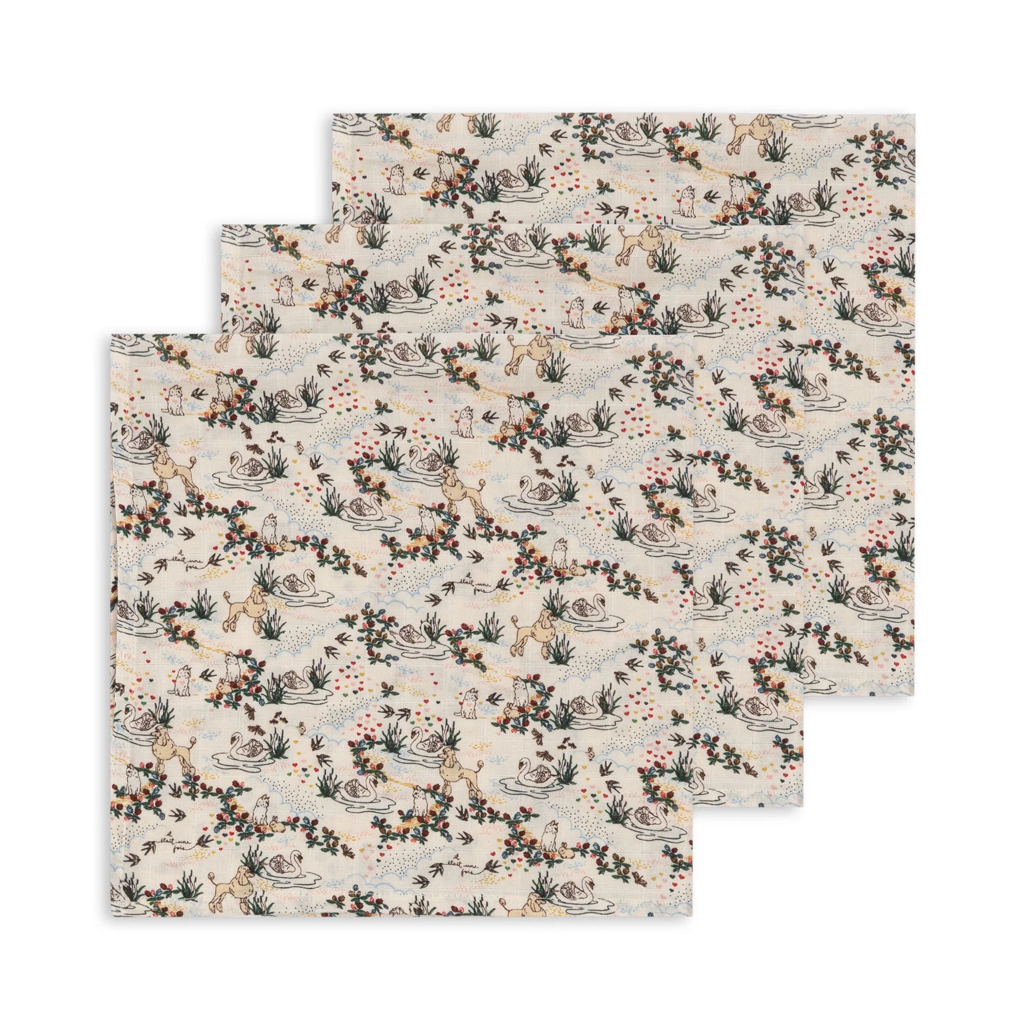 Mulltücher 3er Set von Konges Sløjd