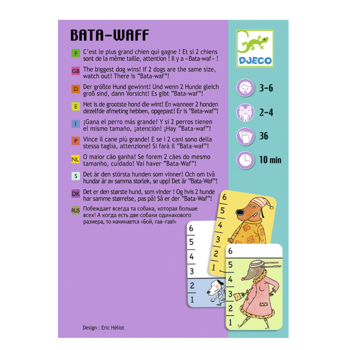 Kartenspiel Bata Waf von Djeco