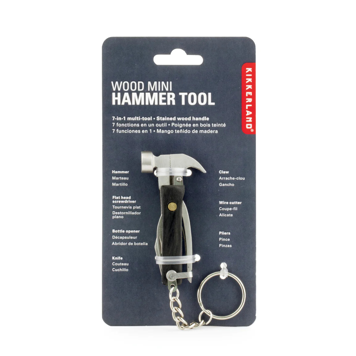 Mini Wooden Hammer Tool Kit von Kikkerland