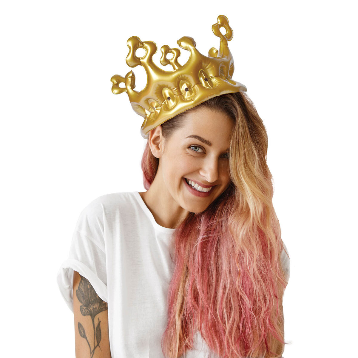 Krone aufblasbar King & Queen von Legami
