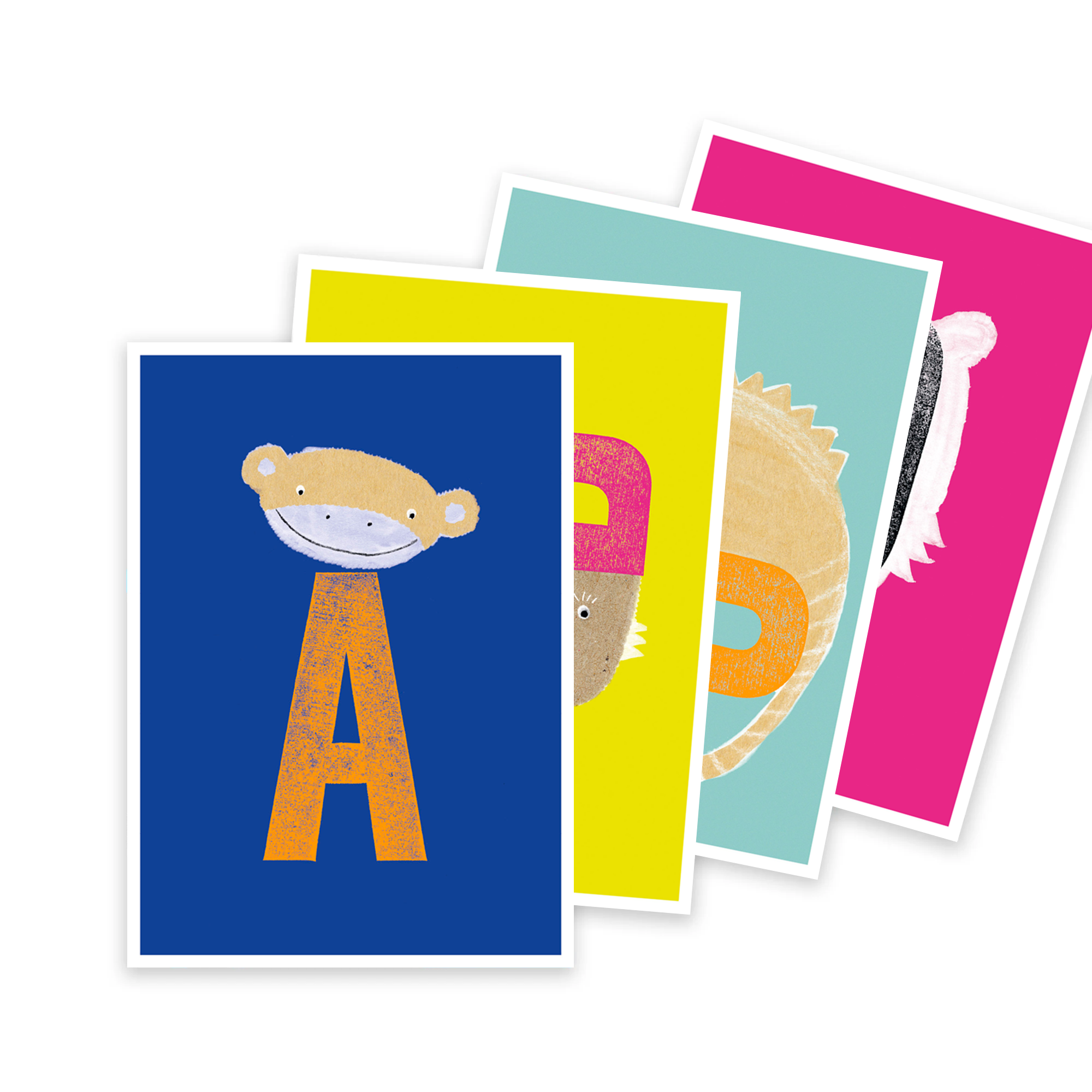 Postkartenset ABC