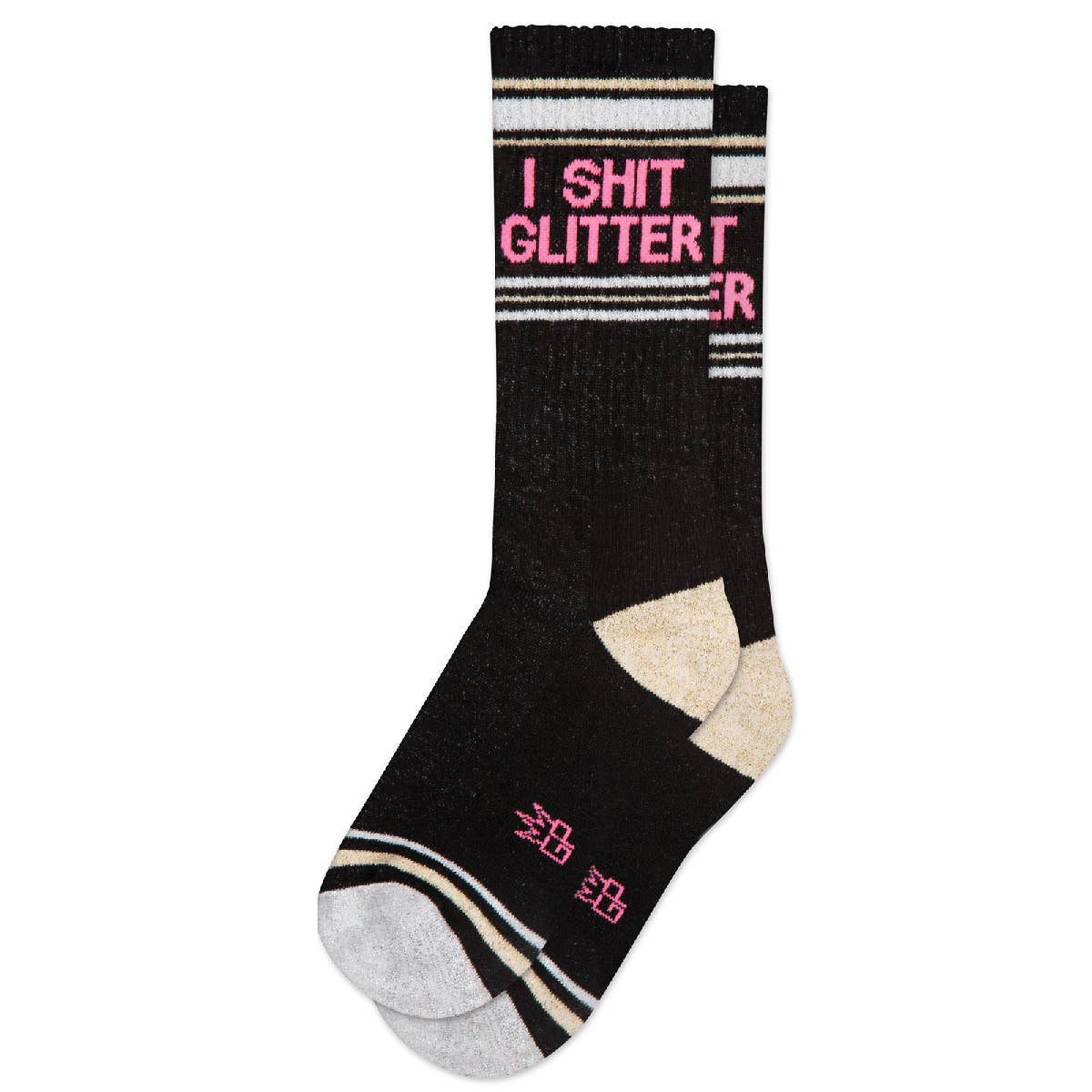 I Shit Glitter Gym Crew Socken