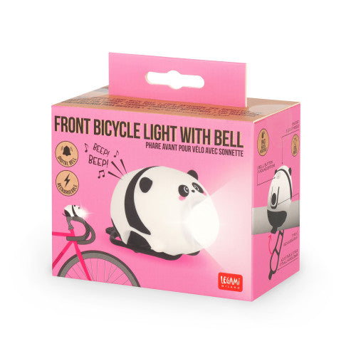 Panda – Wiederaufladbares Fahrradlicht mit Hupe von Legami