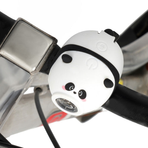 Panda – Wiederaufladbares Fahrradlicht mit Hupe von Legami