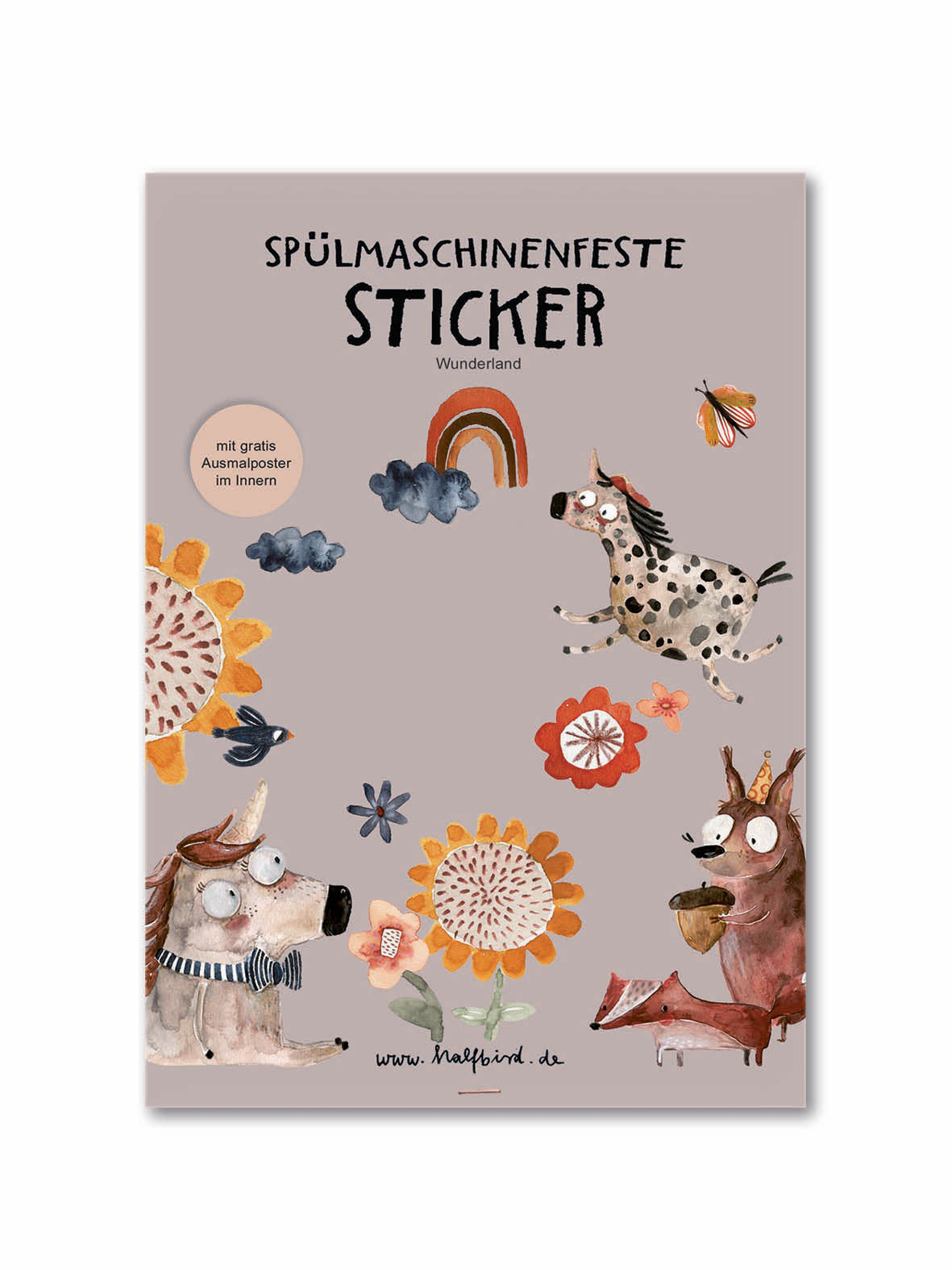 Spülmaschinenfeste Sticker von Halfbird