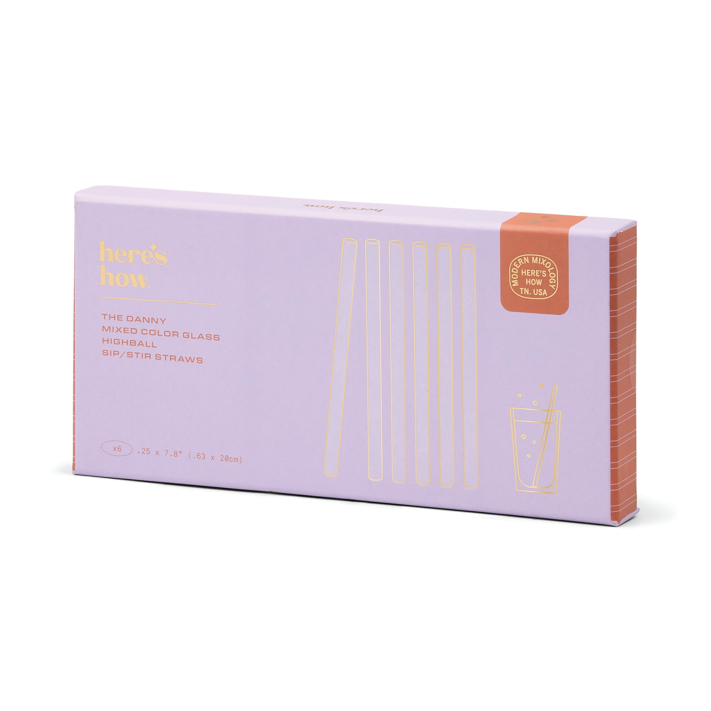The Danny Glass Highball Straws von Here's How