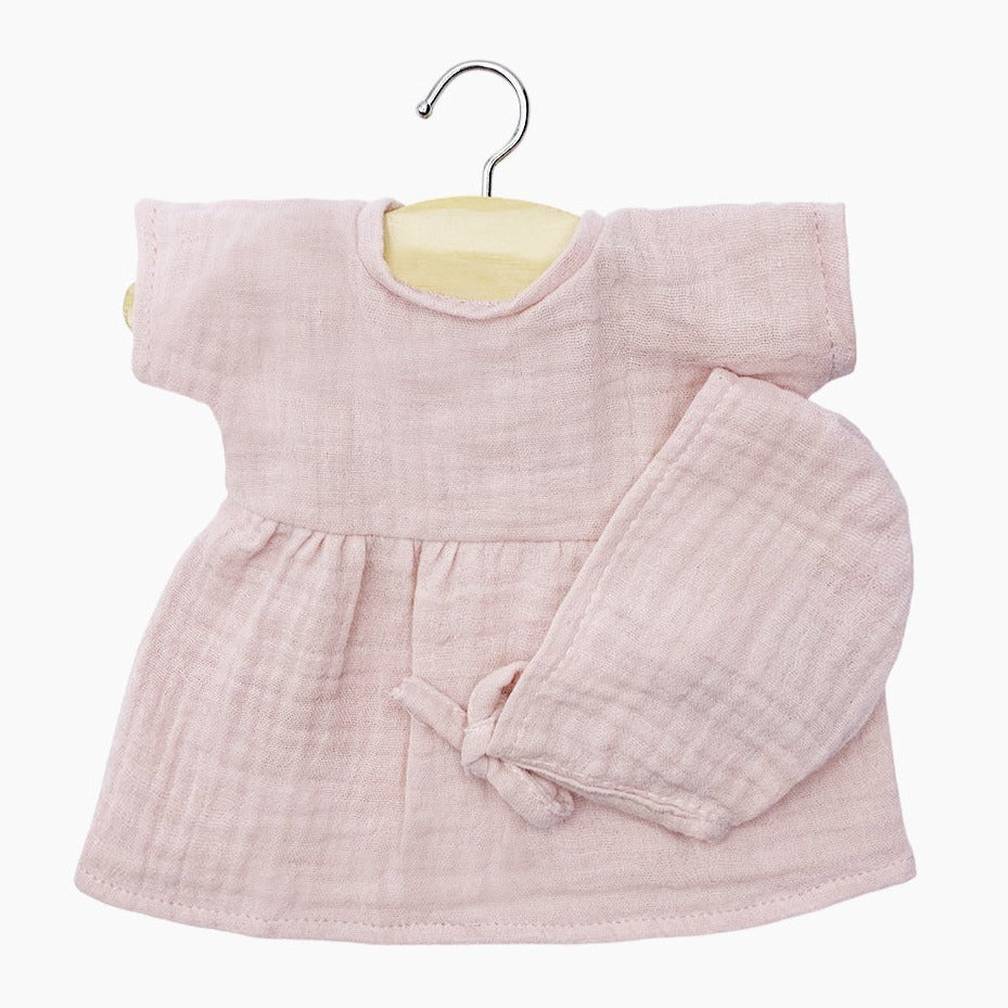 Puppenkleid mit Mütze für Puppen klein von Minikane