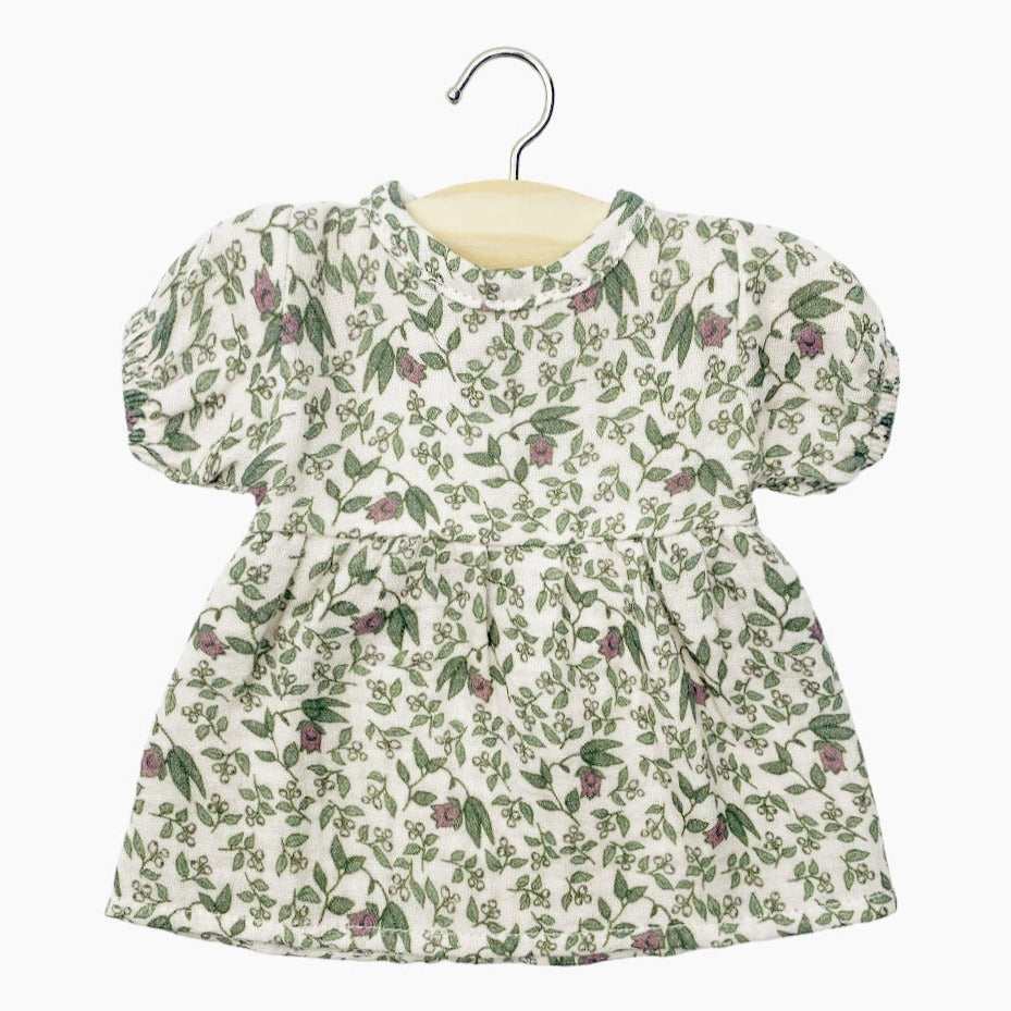 Blumenkleid für Puppen klein von Minikane