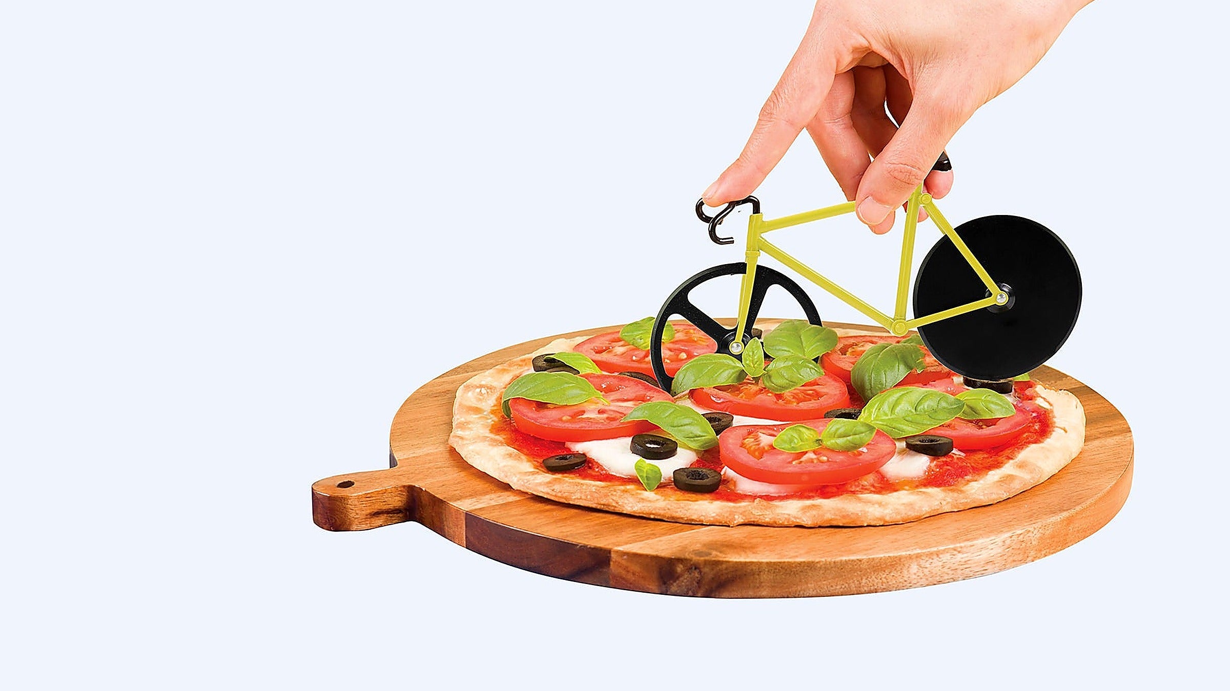 Fixie Pizza Cutter Fahrrad-Pizzaschneider von DOIY – Küche bei Chat Noir Bern