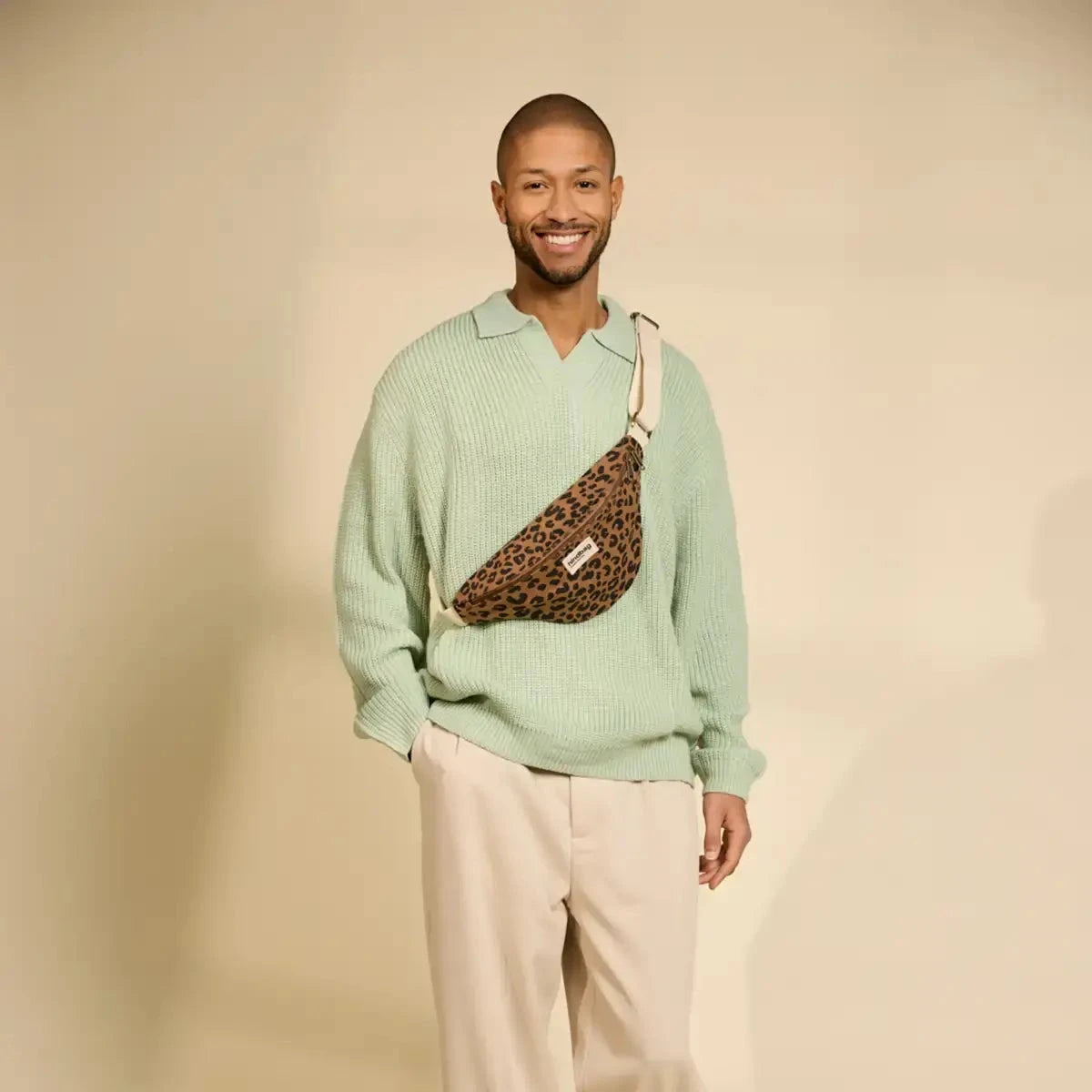 Bauchtasche «Olivia» Leopard Zimt von Hindbag