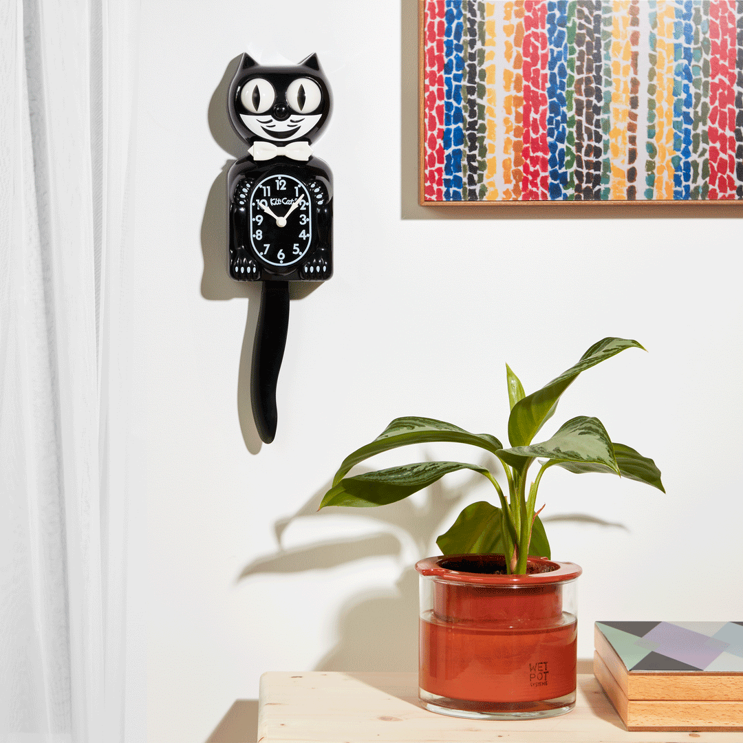 Kit-Cat Clock Animation – rollende Augen und schwingender Schwanz im Sekundentakt