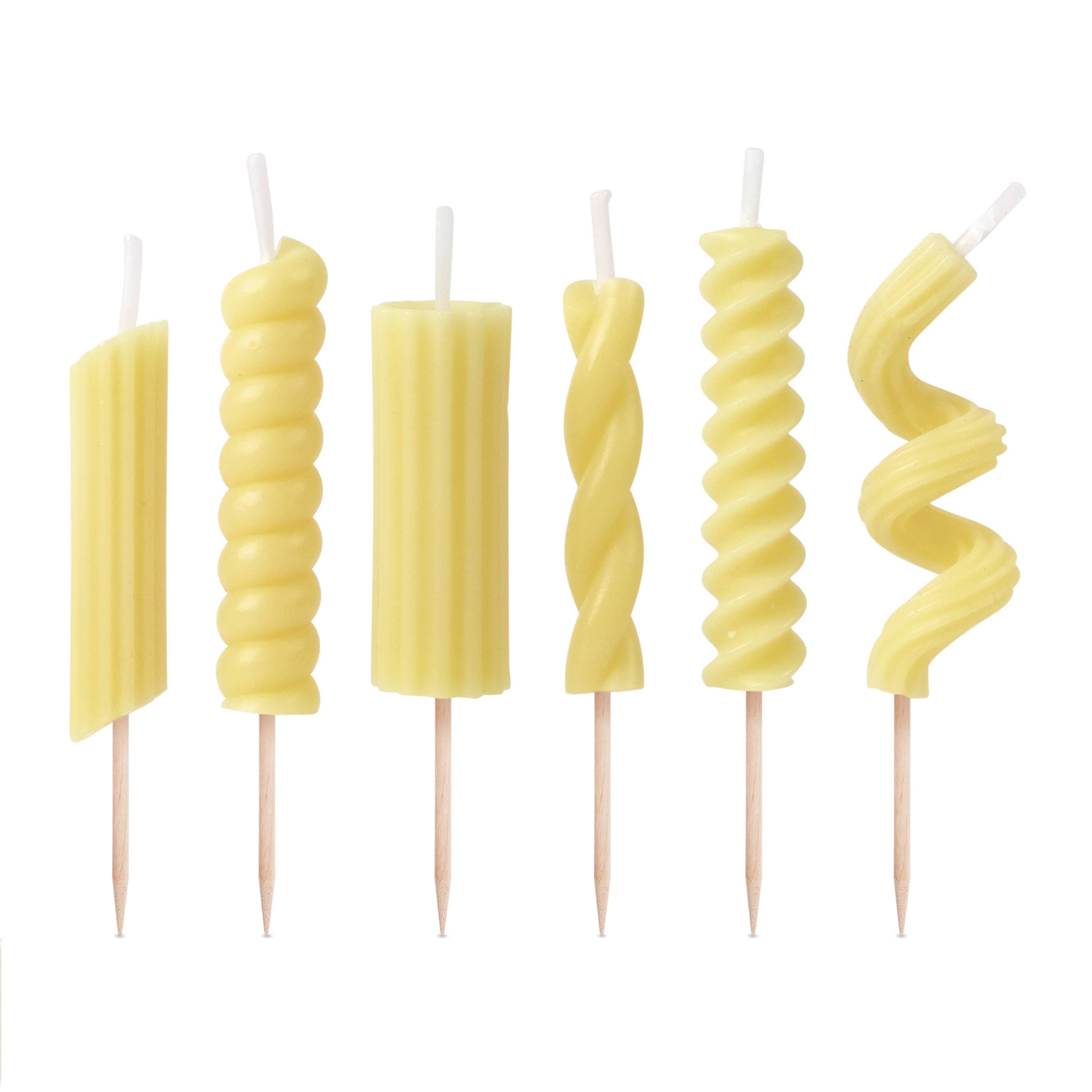 Pasta Party Kerzen Fred - Fusilli Farfalle Rigatoni Wachskerzen Party