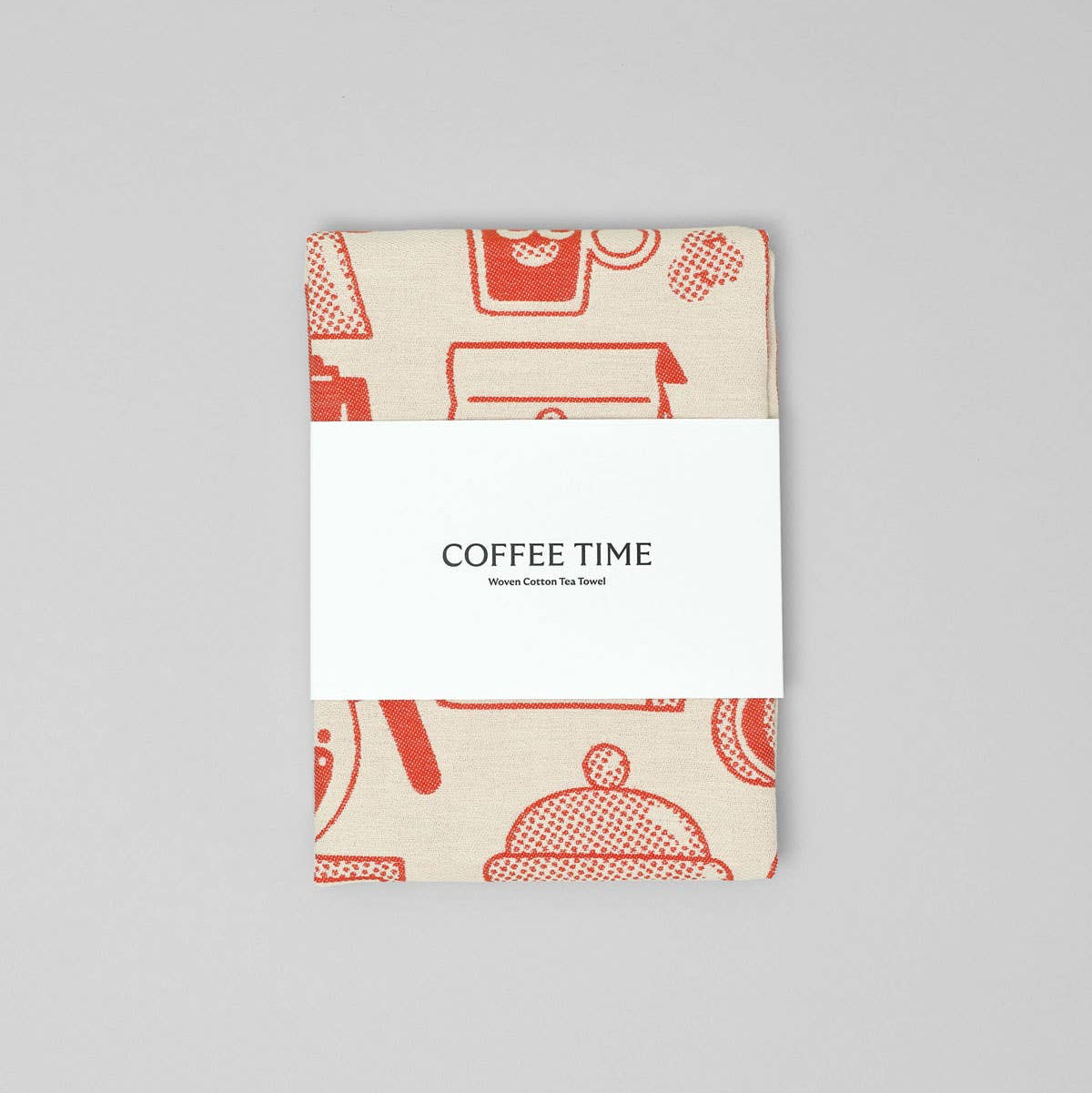 Geschirrtuch Kaffeezeit Wrap – Detailansicht Kaffee-Illustration Elliot Kruszynski