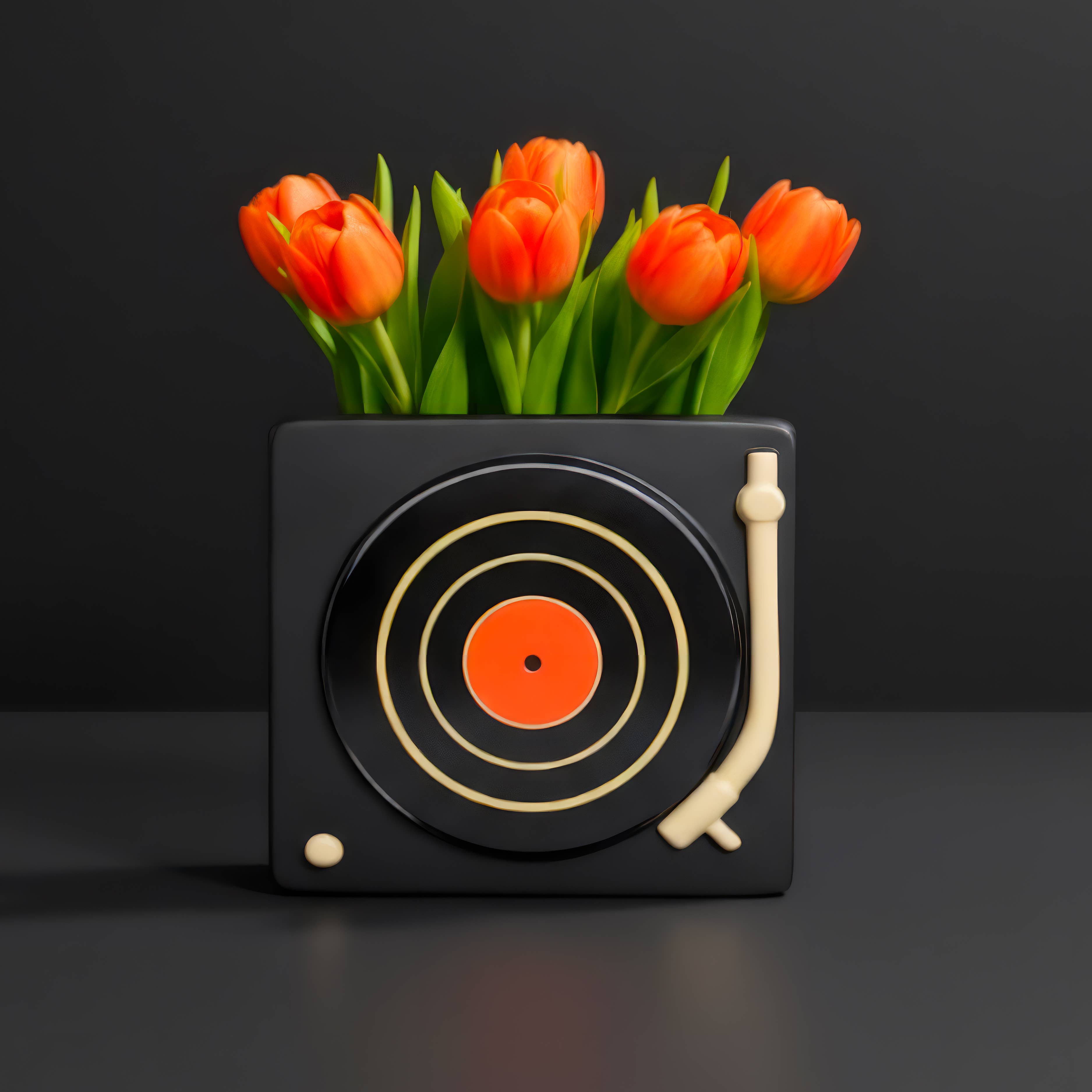 Vase DJ von Upside Stories - Stimmungsbild mit Trockenblumen