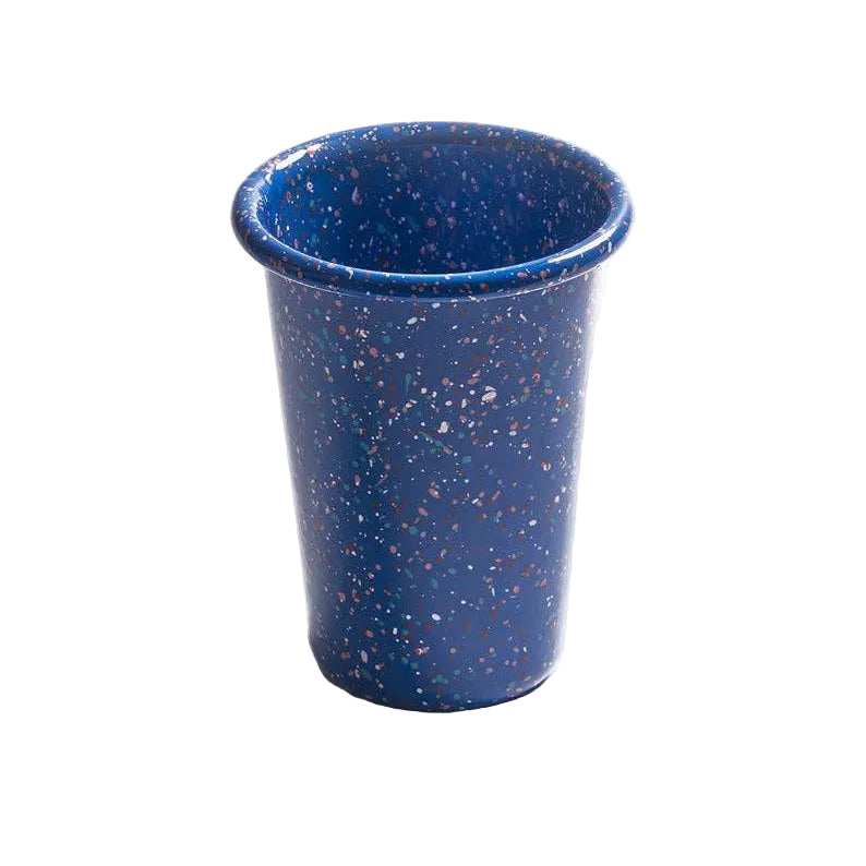 Becher Flow Fest von Kapka - Emaille Becher Tuerkei Blau Rosa handgefertigt