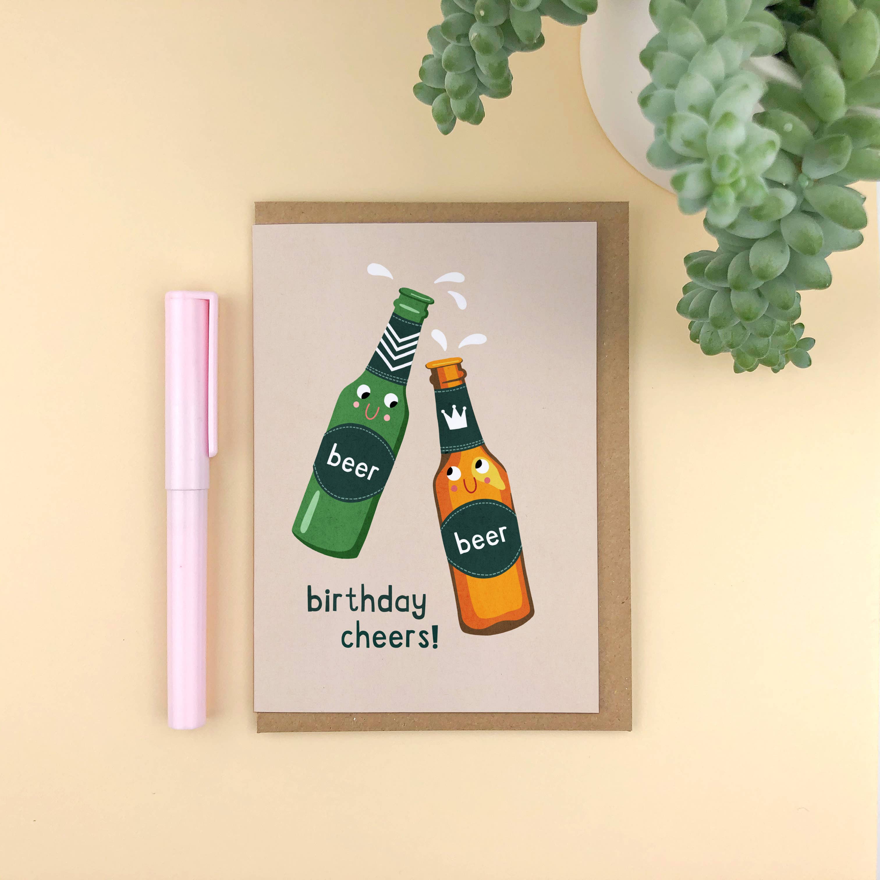 Geburtstag Cheers Glückwunschkarte