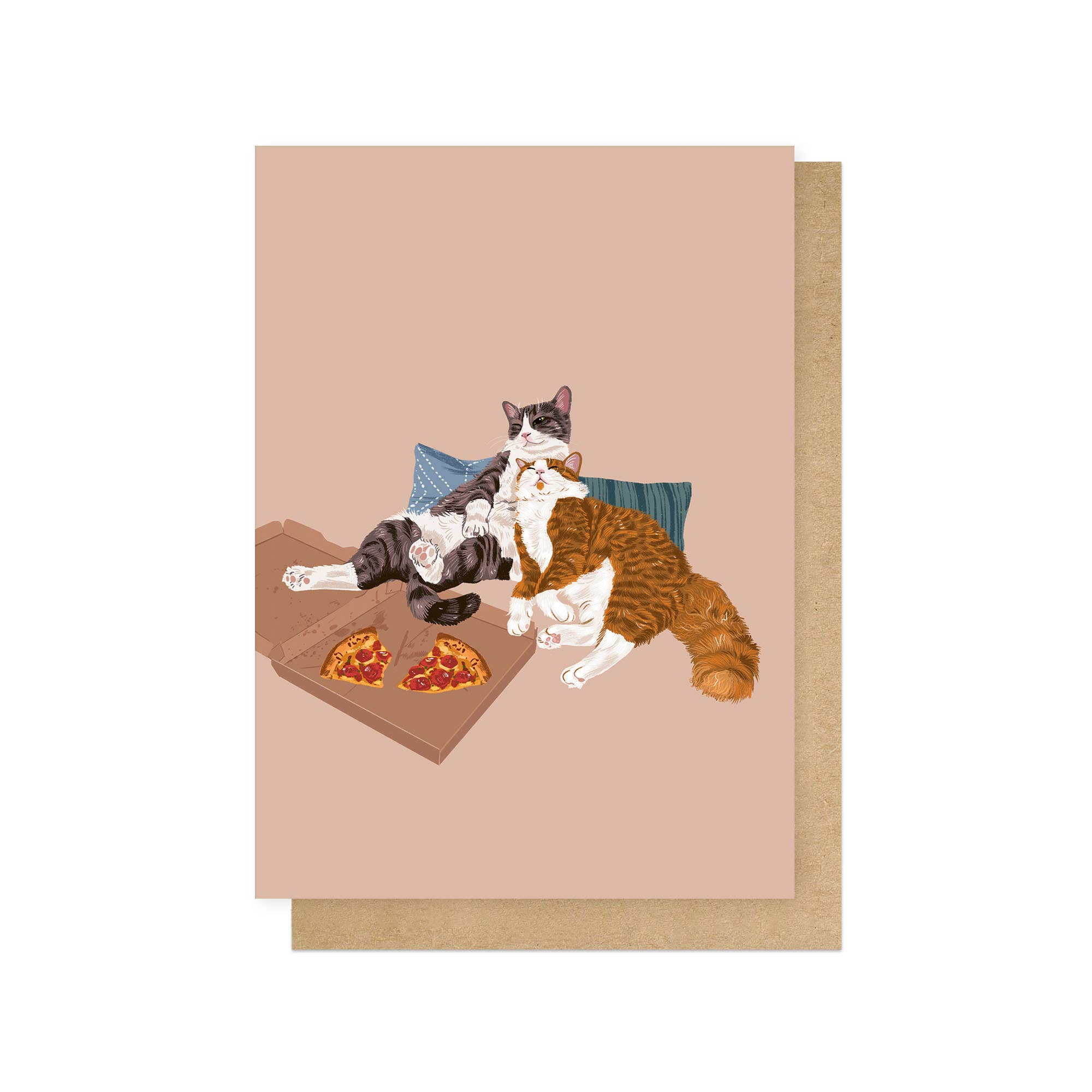 Grußkarte Pizza-Nacht von East End Prints – A6 Karte mit Pizza-Motiv inkl. Umschlag