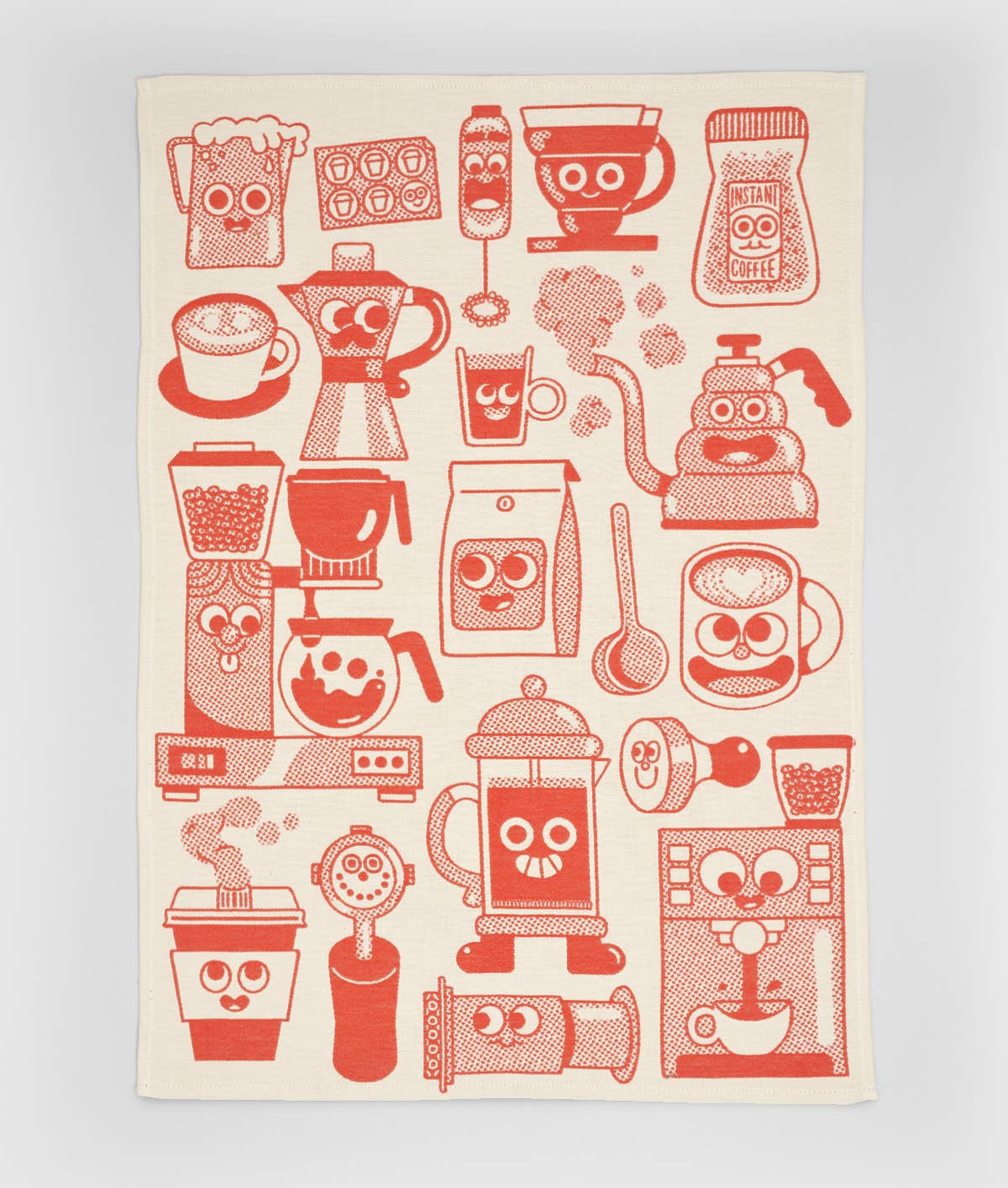 Wrap Geschirrtuch Kaffeezeit – Lifestyle aufgehängt in der Küche