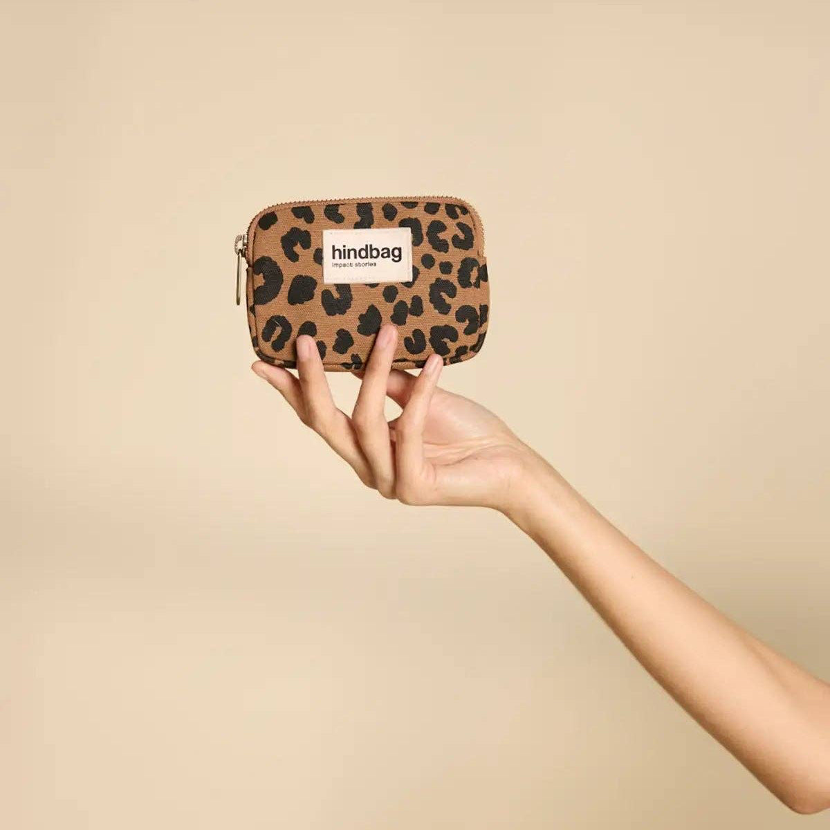 Portemonnaie «Lili» Leopard Zimt von Hindbag