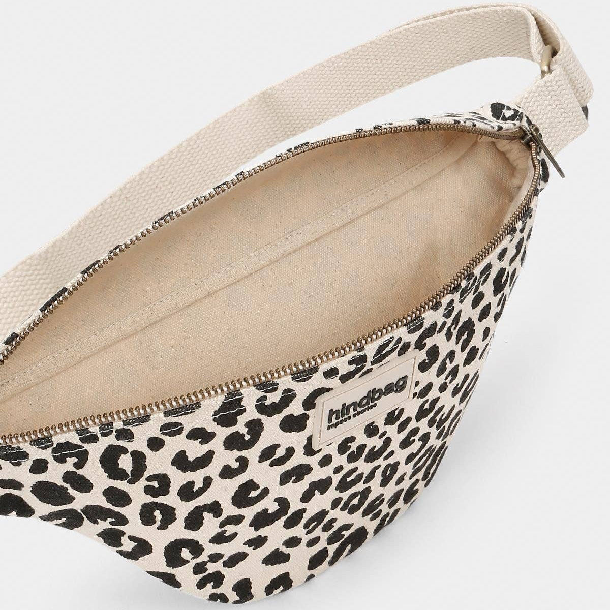 Bauchtasche «Olivia» Leopard Ecru von Hindbag
