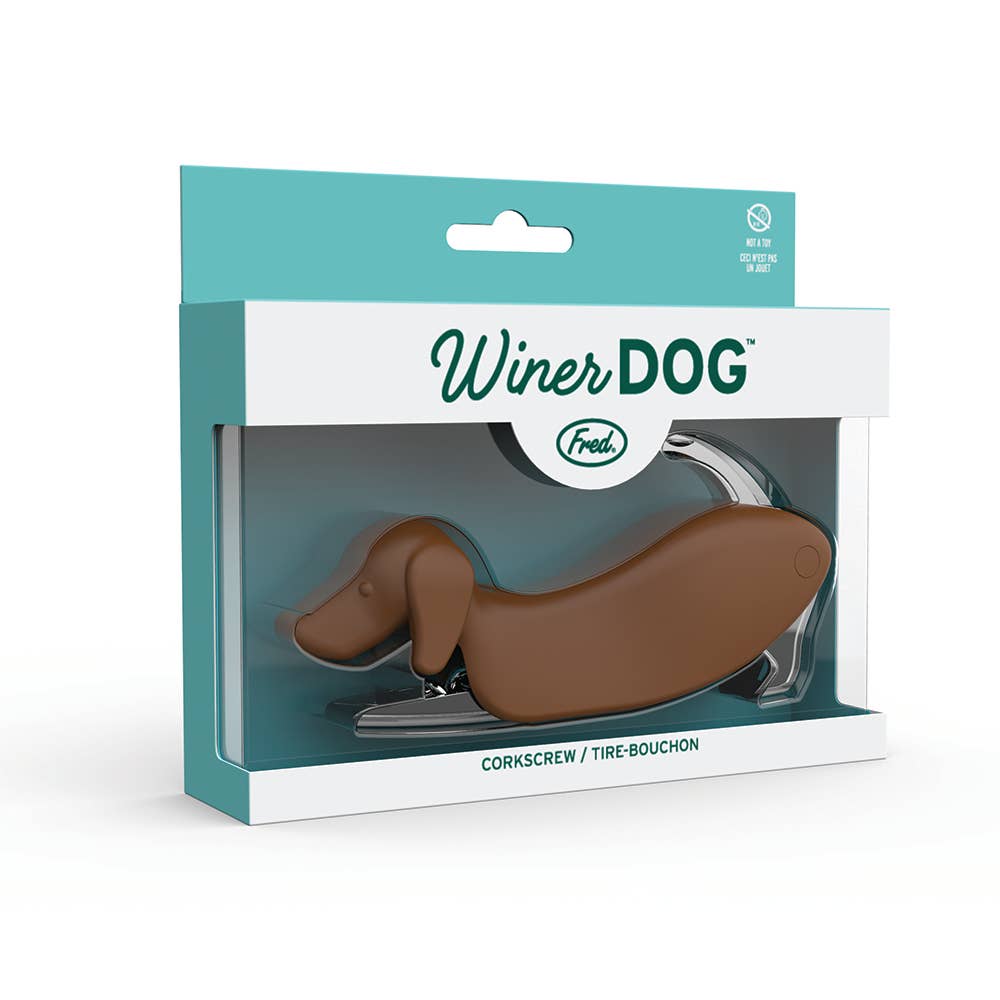 Winer Dog Korkenzieher von Fred - Dackel Korkenzieher 3-in-1 Wein Geschenk