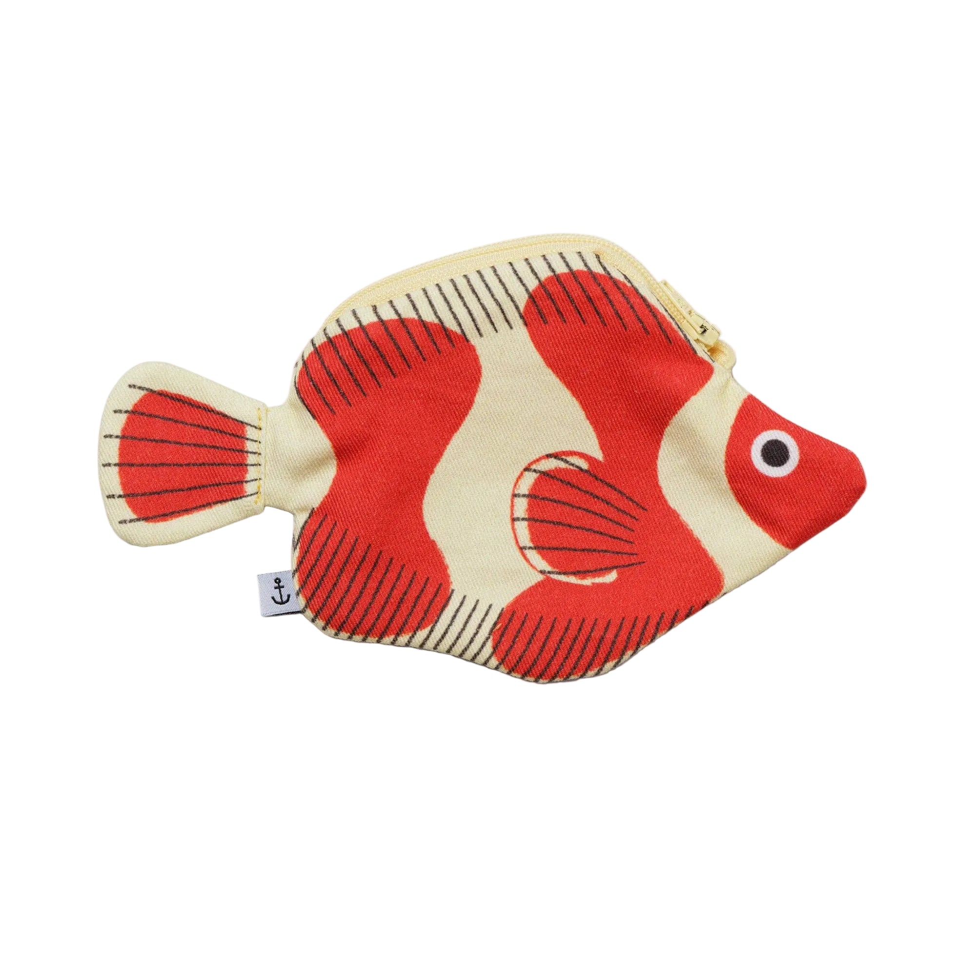 Schluesselandhaenger Clownfisch von Don Fisher - Baumwolle handgenaeh Barcelona Geschenk