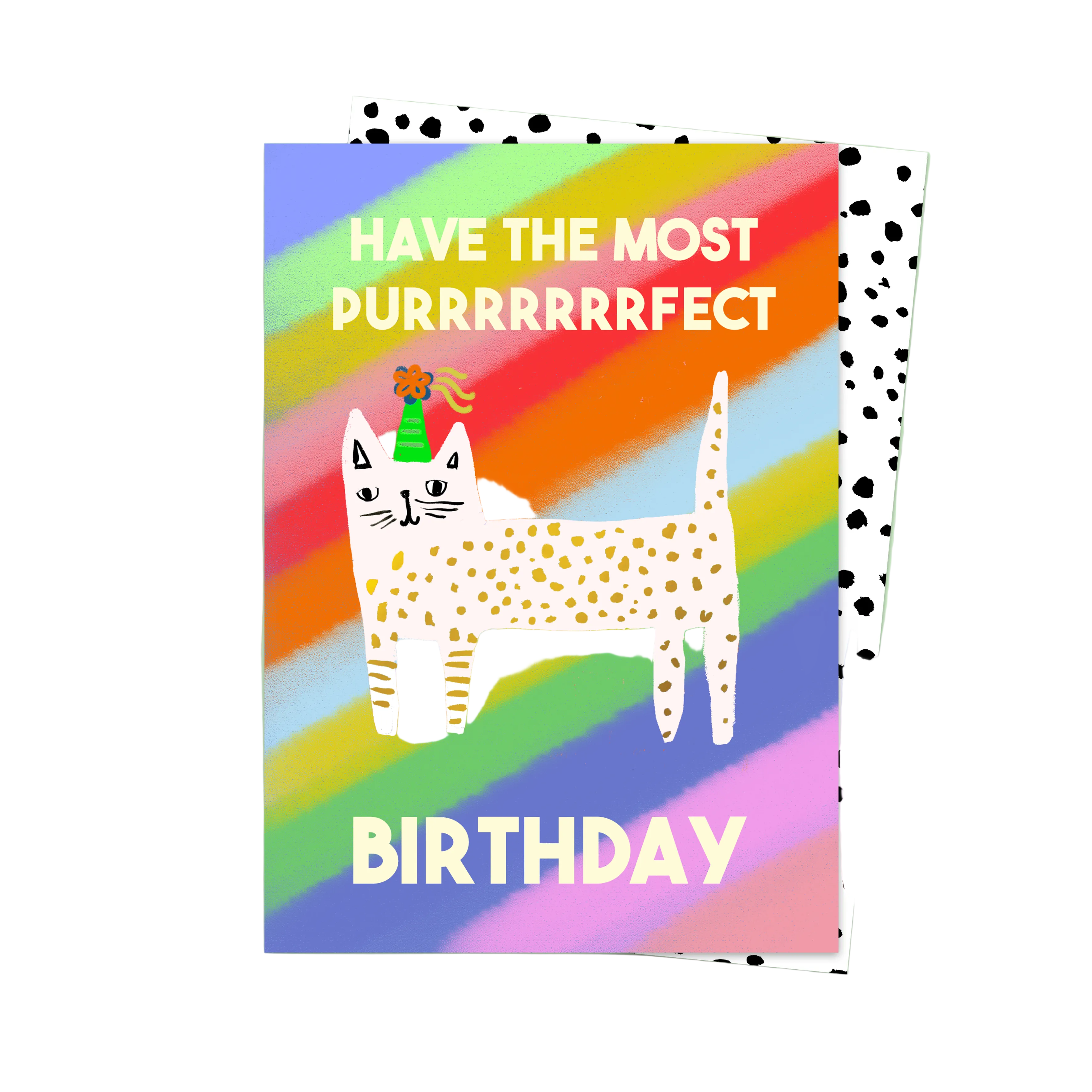Purrrrfect Birthday – Geburtstagskarte mit Katzen-Motiv von Eleanor Bowmer