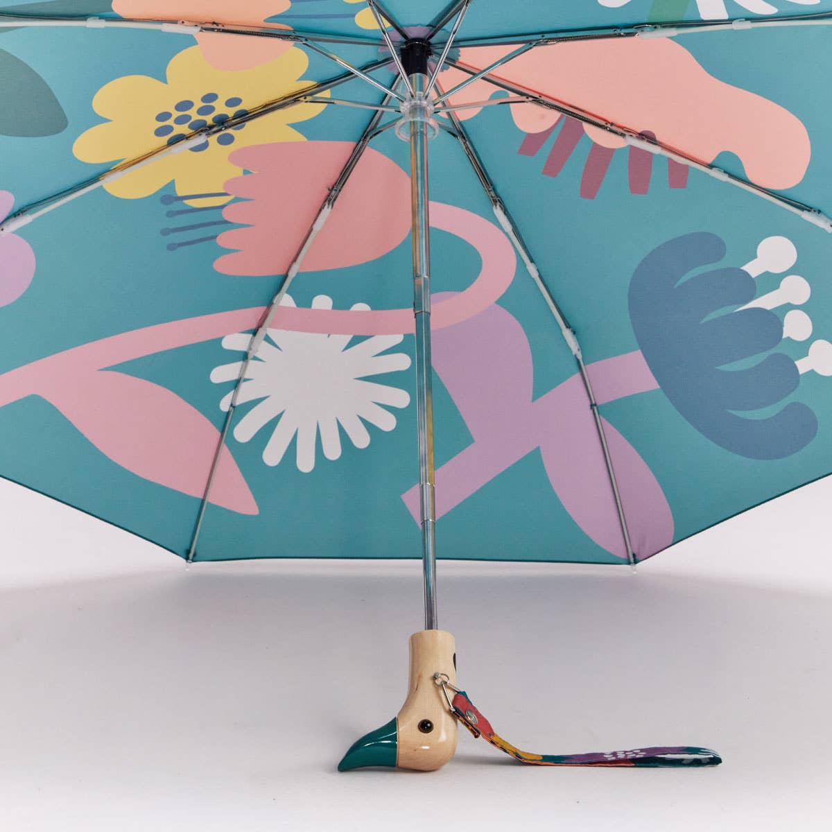 Duckhead Regenschirm – aufgespannt von unten, Musterdetail