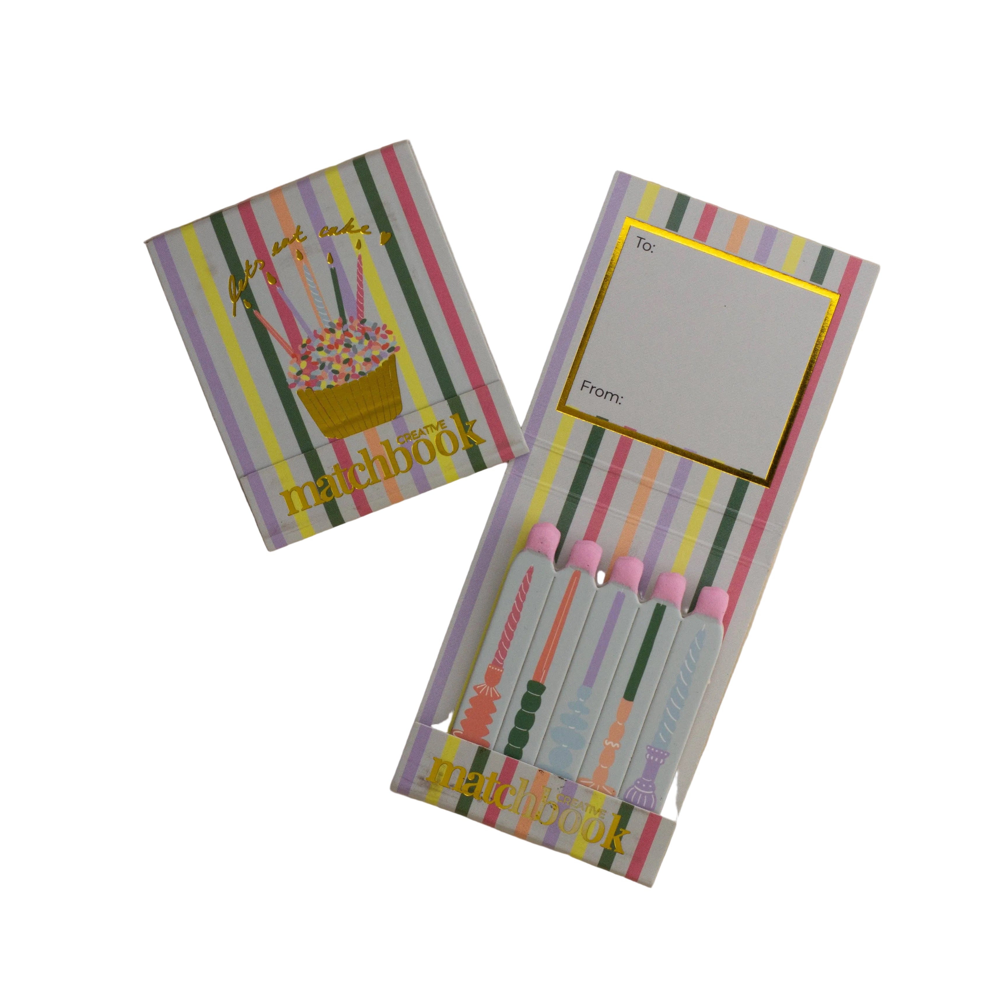 Matchbook Let's Eat Cake von Matchbook Creative – Streichholzheftchen geschlossen