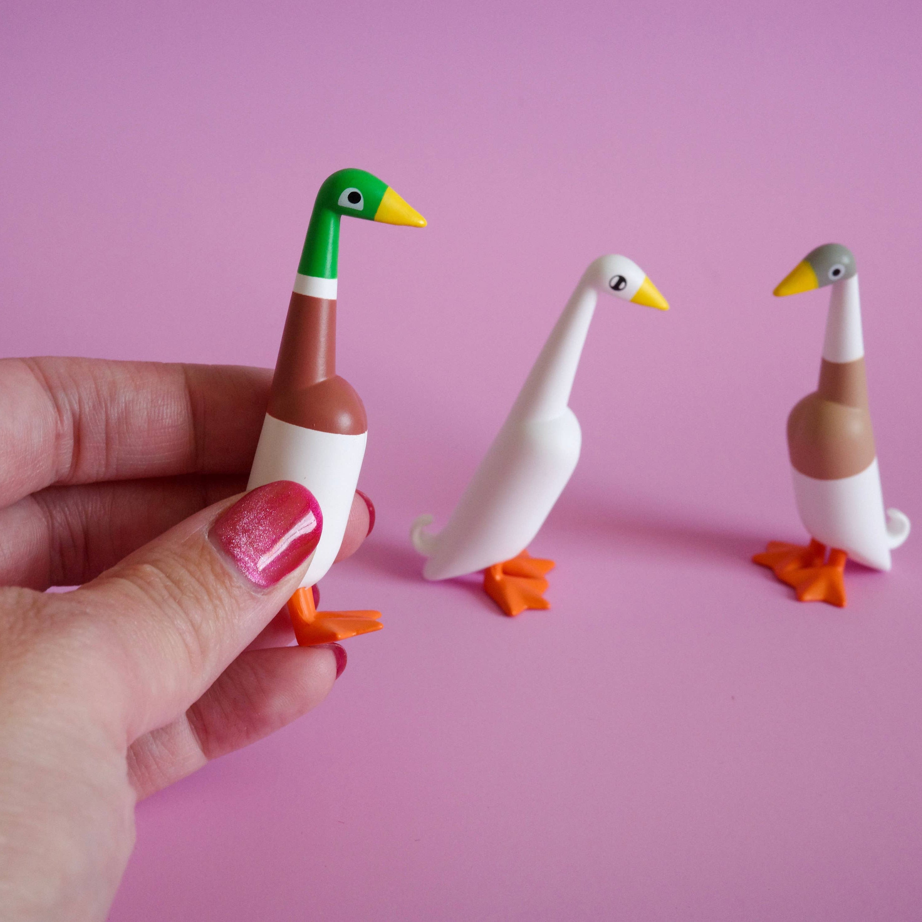 Laufenten Blindbox Curlworks – Verpackung geöffnet mit Figur