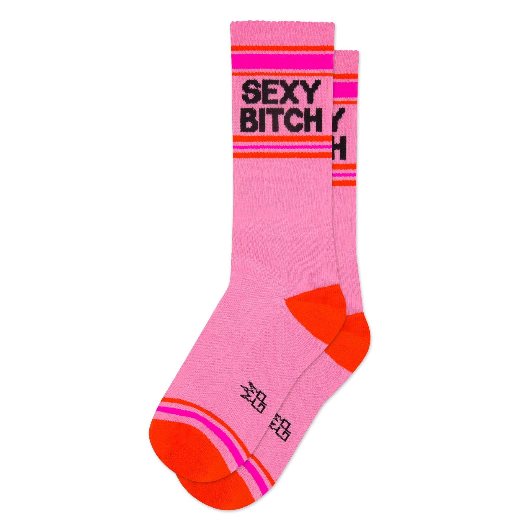 Socken Sexy von Gumball Poodle – Fitness-Crew-Socken mit Statement-Print, Frontansicht