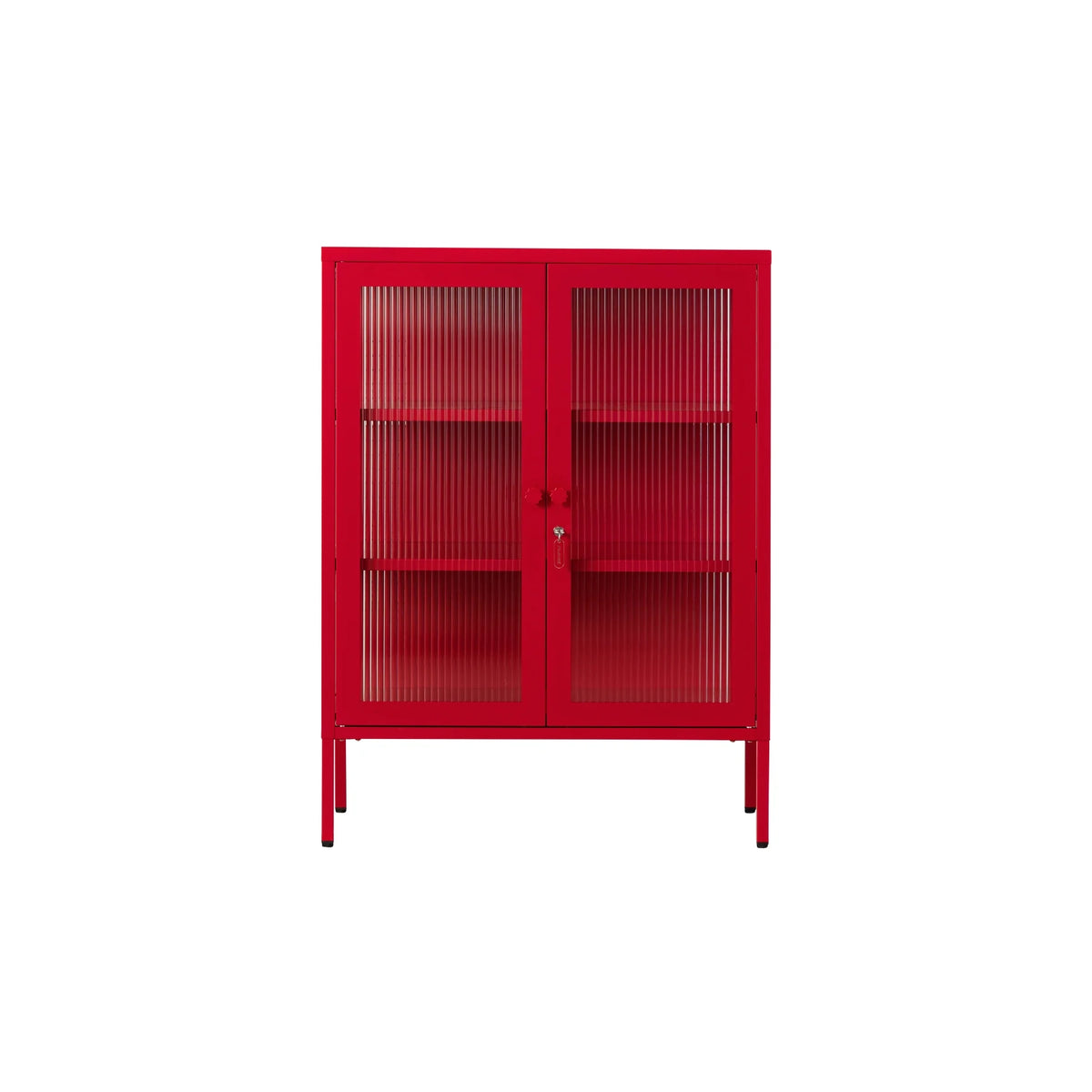 Schrank The Mixer von Mustard Made in Poppy – Sideboard Riffelglas Designmöbel