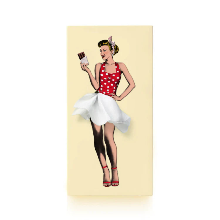 Taschentuchbox Vintage Girl Spextrum – Detailansicht Motiv