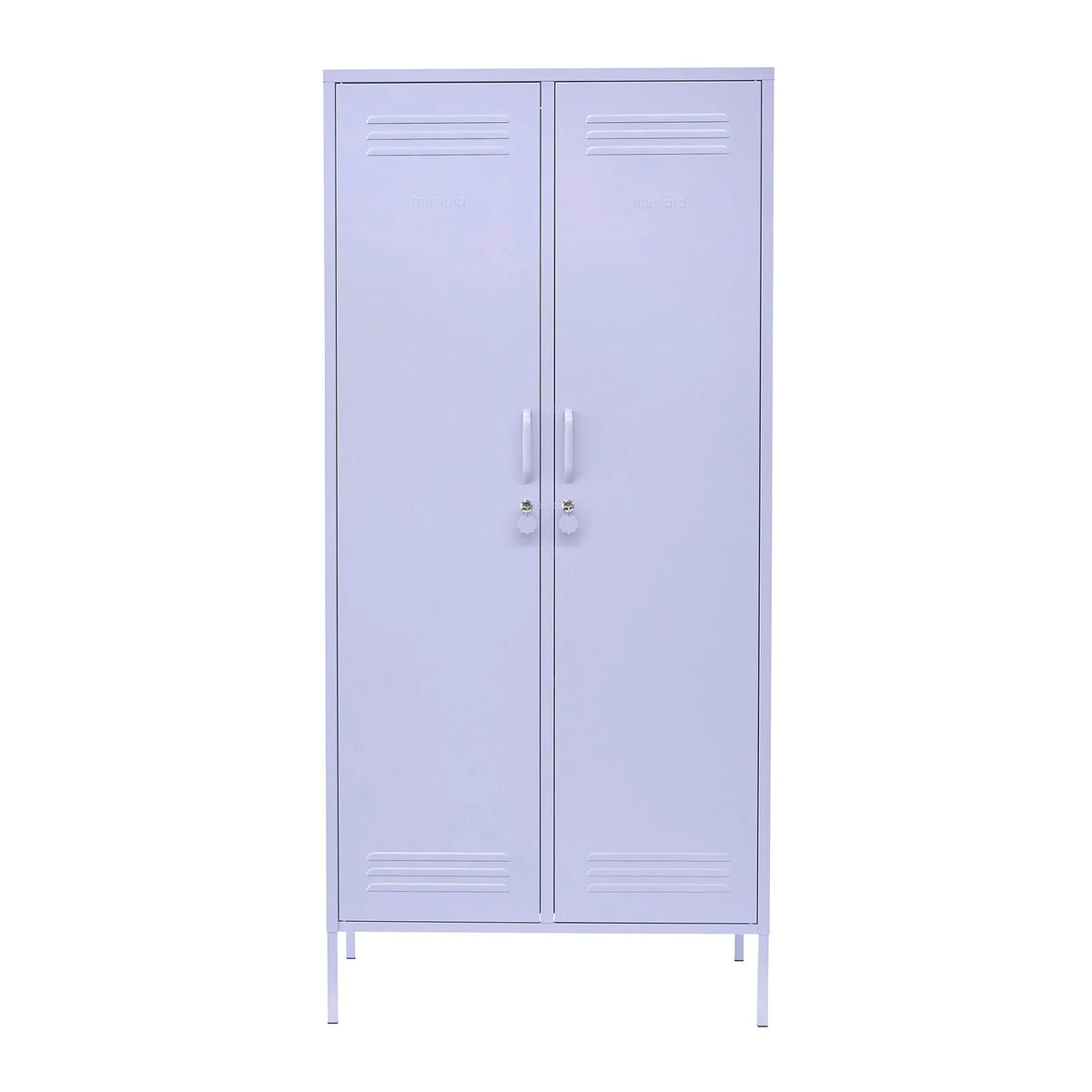Schrank The Twinny von Mustard Made in Lilac – Zweitüriger Metallschrank Wohnen