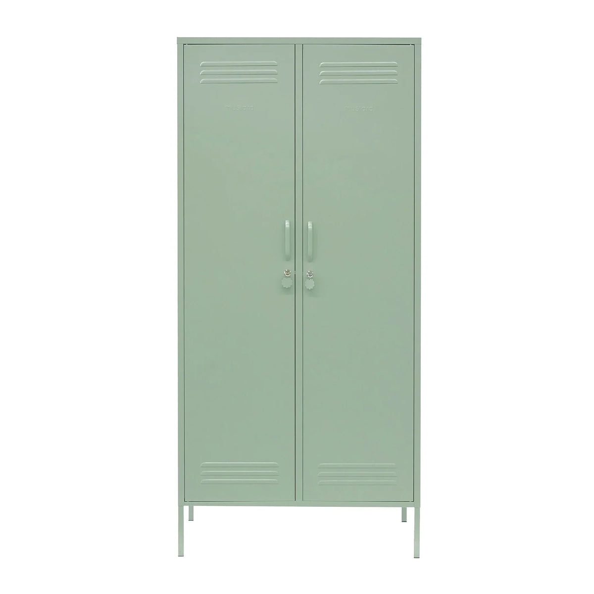 Schrank The Twinny von Mustard Made in Sage – Grossschrank Metallschrank Designmöbel