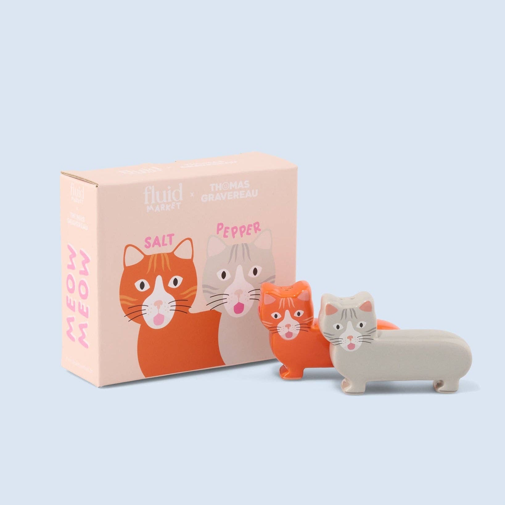 Salz- & Pfefferstreuer «Katze» von Fluid Market