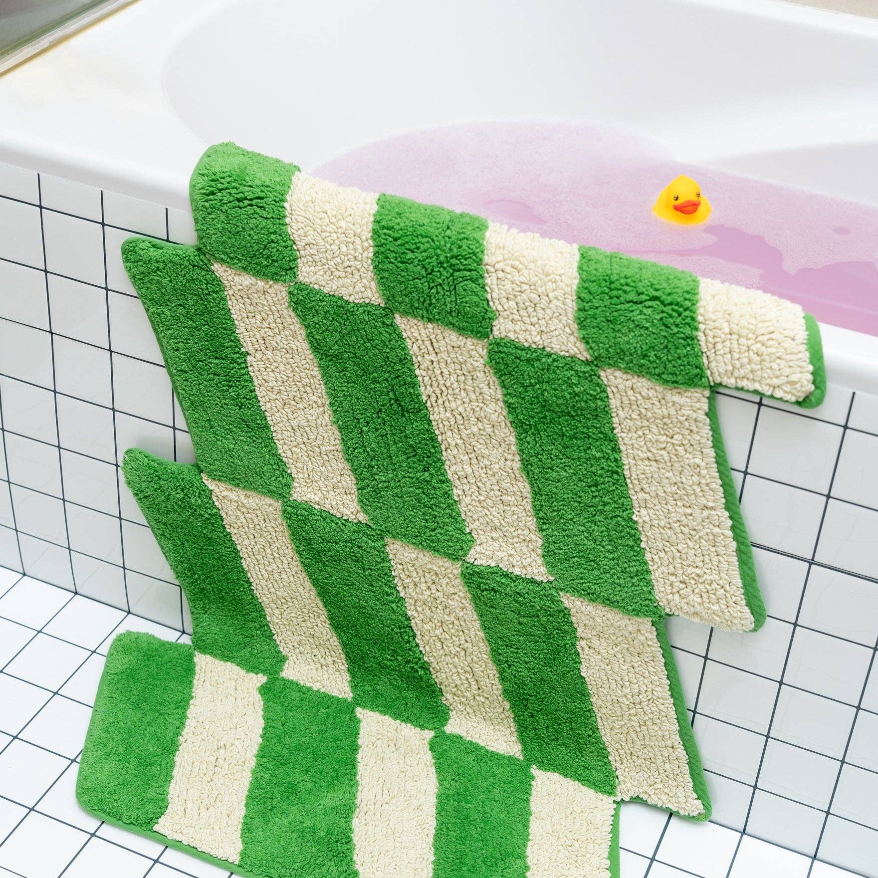 Kassetten-Badematte aus Bio-Baumwolle von Tarta Gelatina