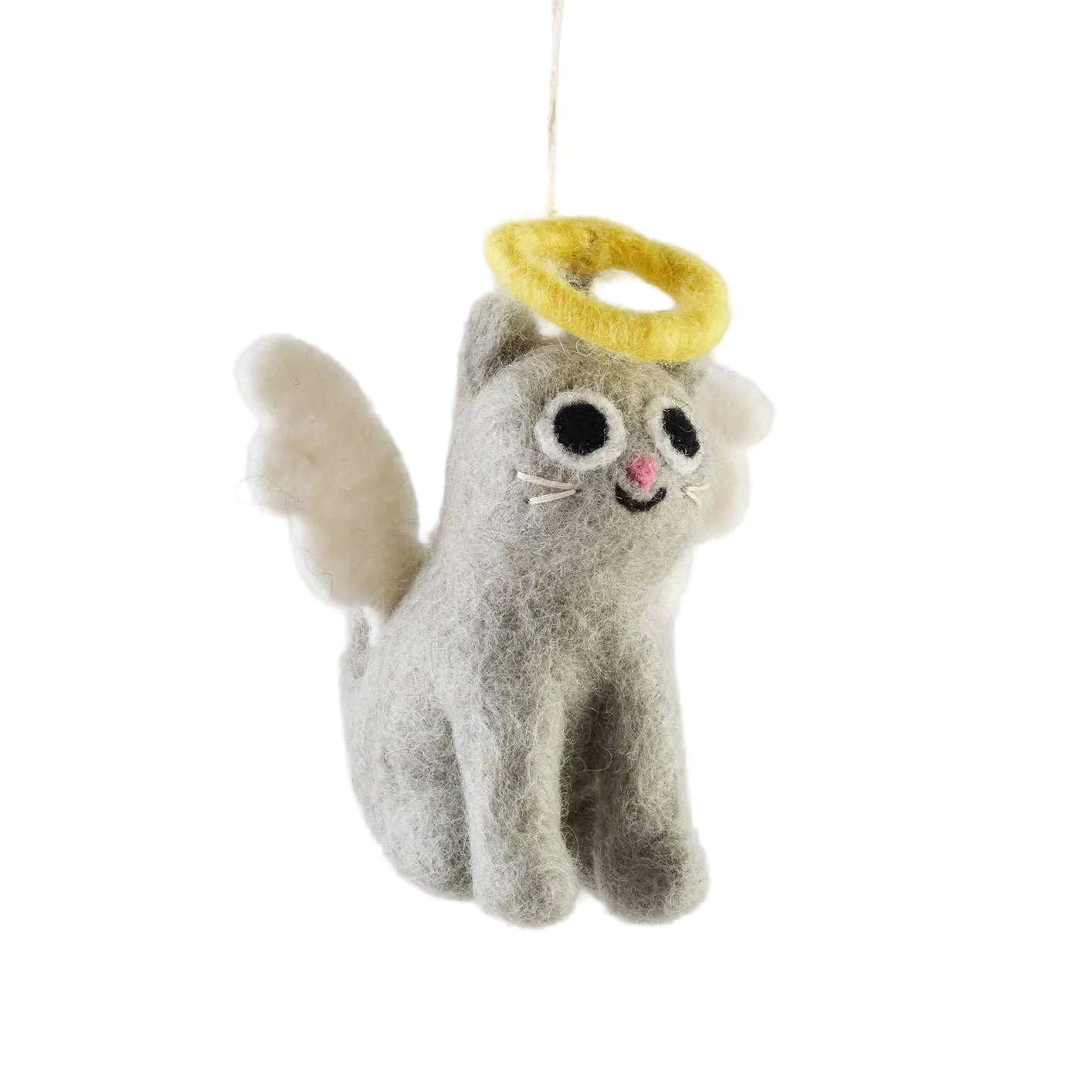 Weihnachtsanhänger Gabby Cat von Wrap – handgefertigter Filzanhänger 100% Fairtrade aus Nepal