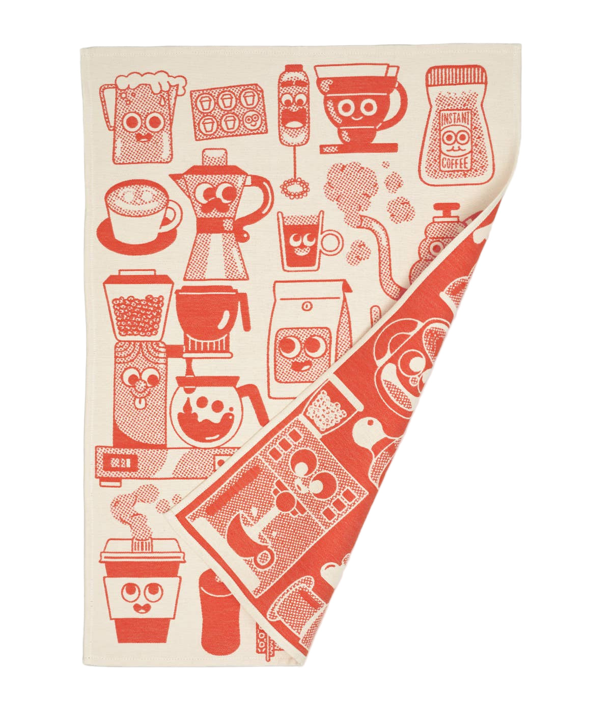 Geschirrtuch Kaffeezeit von Wrap - Kaffee Kueche Humor Geschenk Elliot Kruszynski