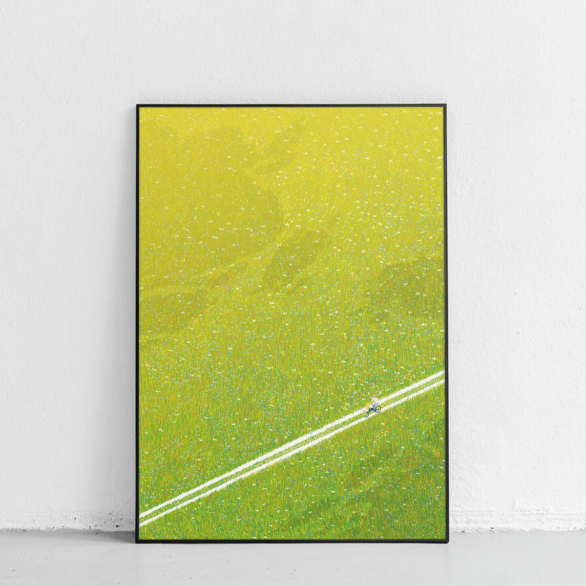 Poster Die Verwilderung von Kaspar Allenbach – Velo Bern Sommer Kunstdruck