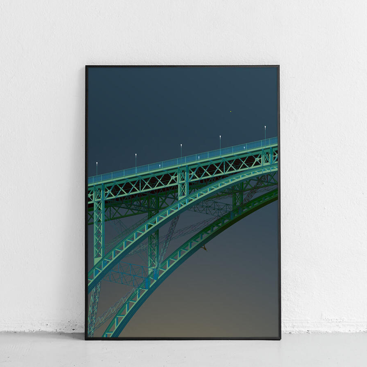 Poster Der Heimweg von Kaspar Allenbach – Kirchenfeldbrücke Bern Kunstdruck