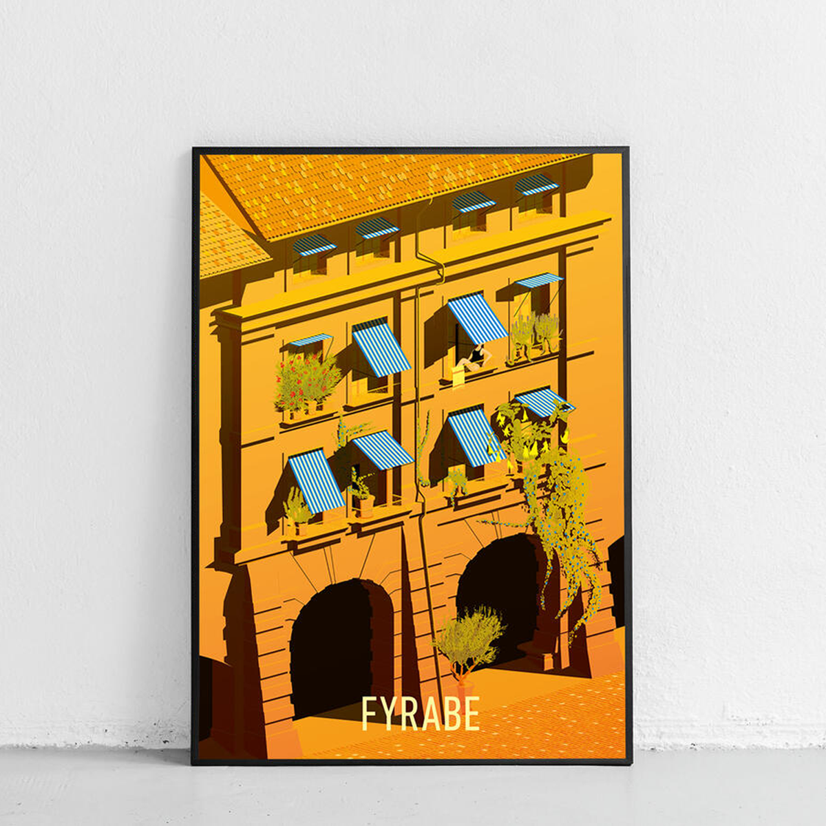 Poster Fyrabe von Kaspar Allenbach – Bern Feierabend Kunstdruck Schweiz