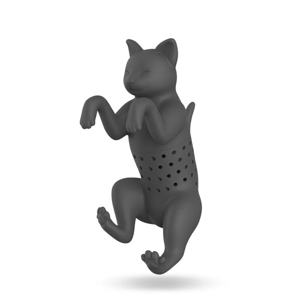 Purr Tea Tee-Ei Katze Fred – Detailansicht Katze in Tasse eingetaucht