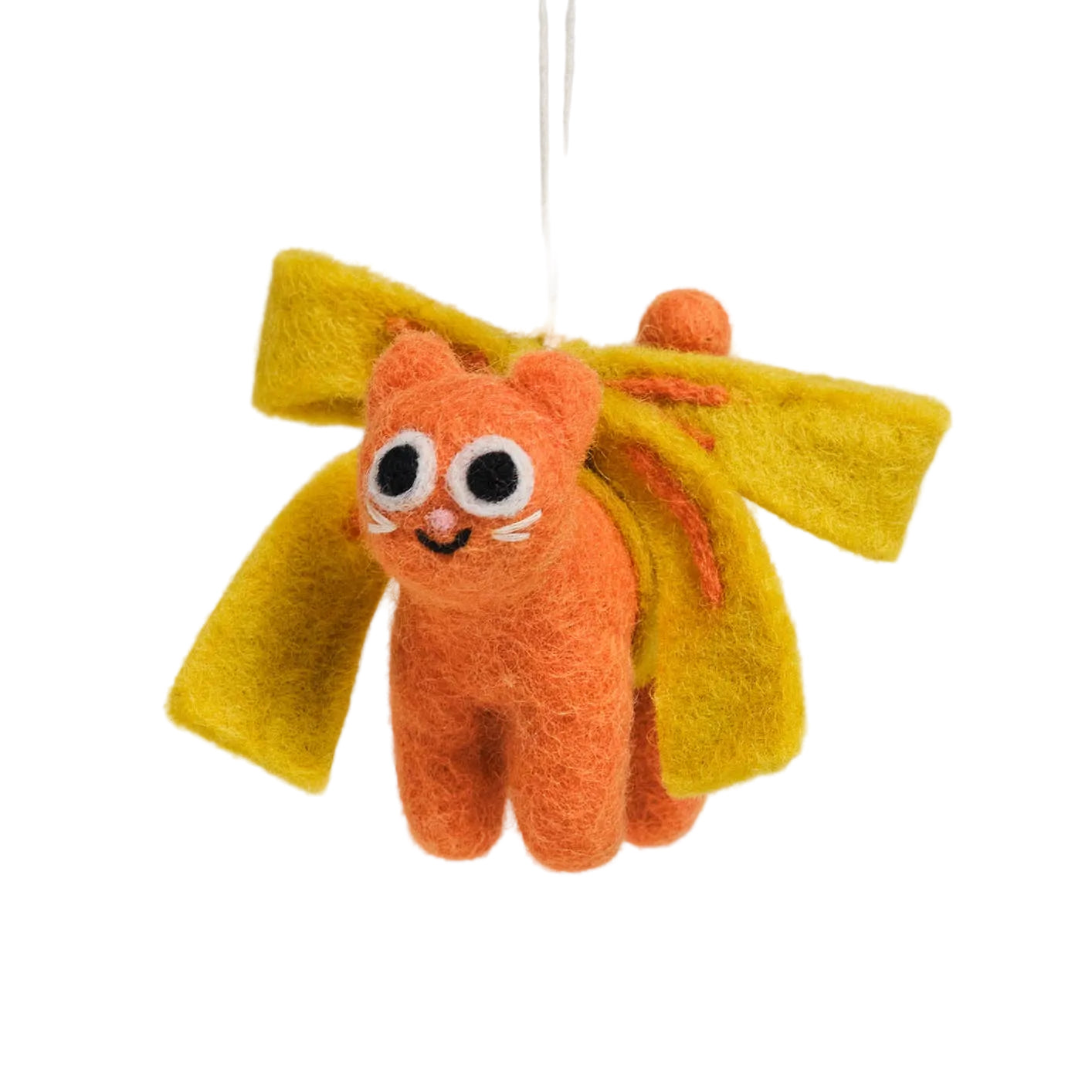 Weihnachtsanhänger Bonnie Cat von Wrap – handgefertigter Filzanhänger 100% Fairtrade aus Nepal