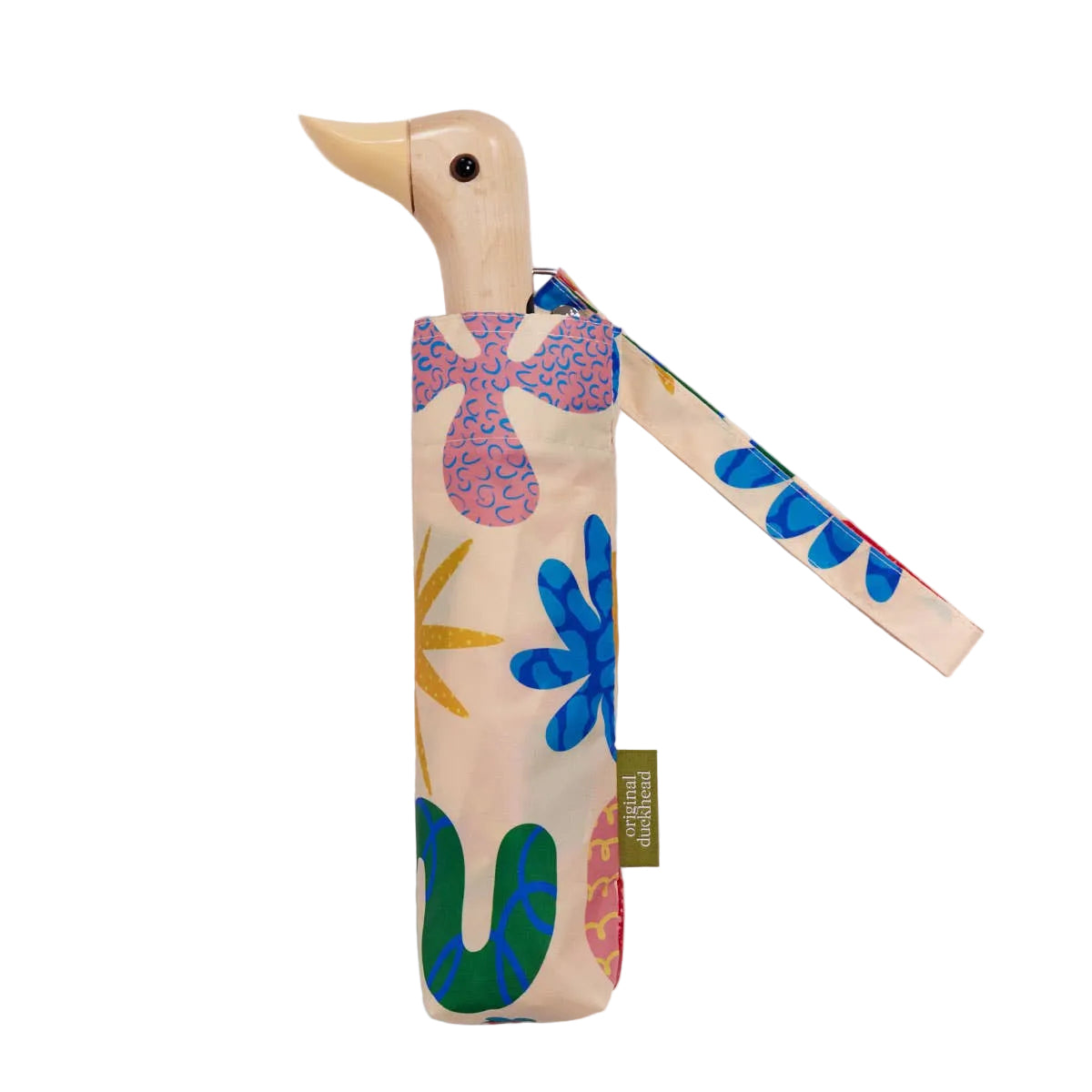Duckhead Regenschirm Deli – mehrfarbiger Print aufgespannt, Lifestyle
