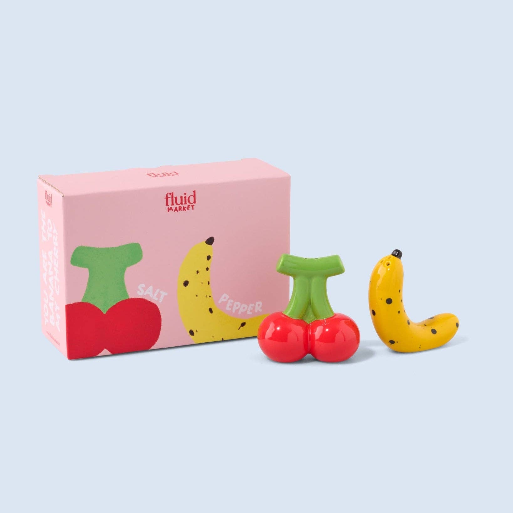 Salz- & Pfefferstreuer «Banane & Kirsche» von Fluid Market
